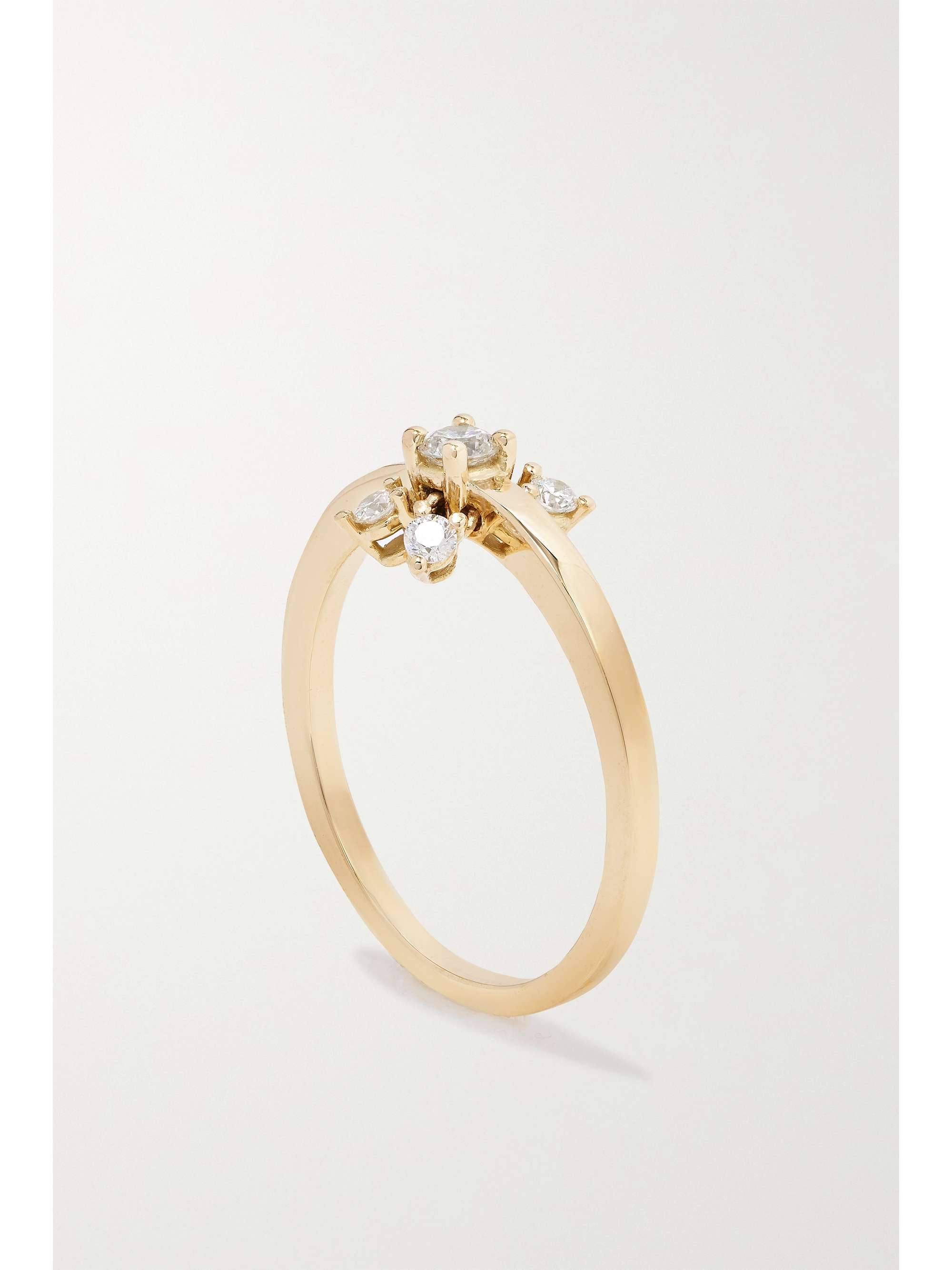 DELFINA DELETTREZ 18-karat gold diamond ring