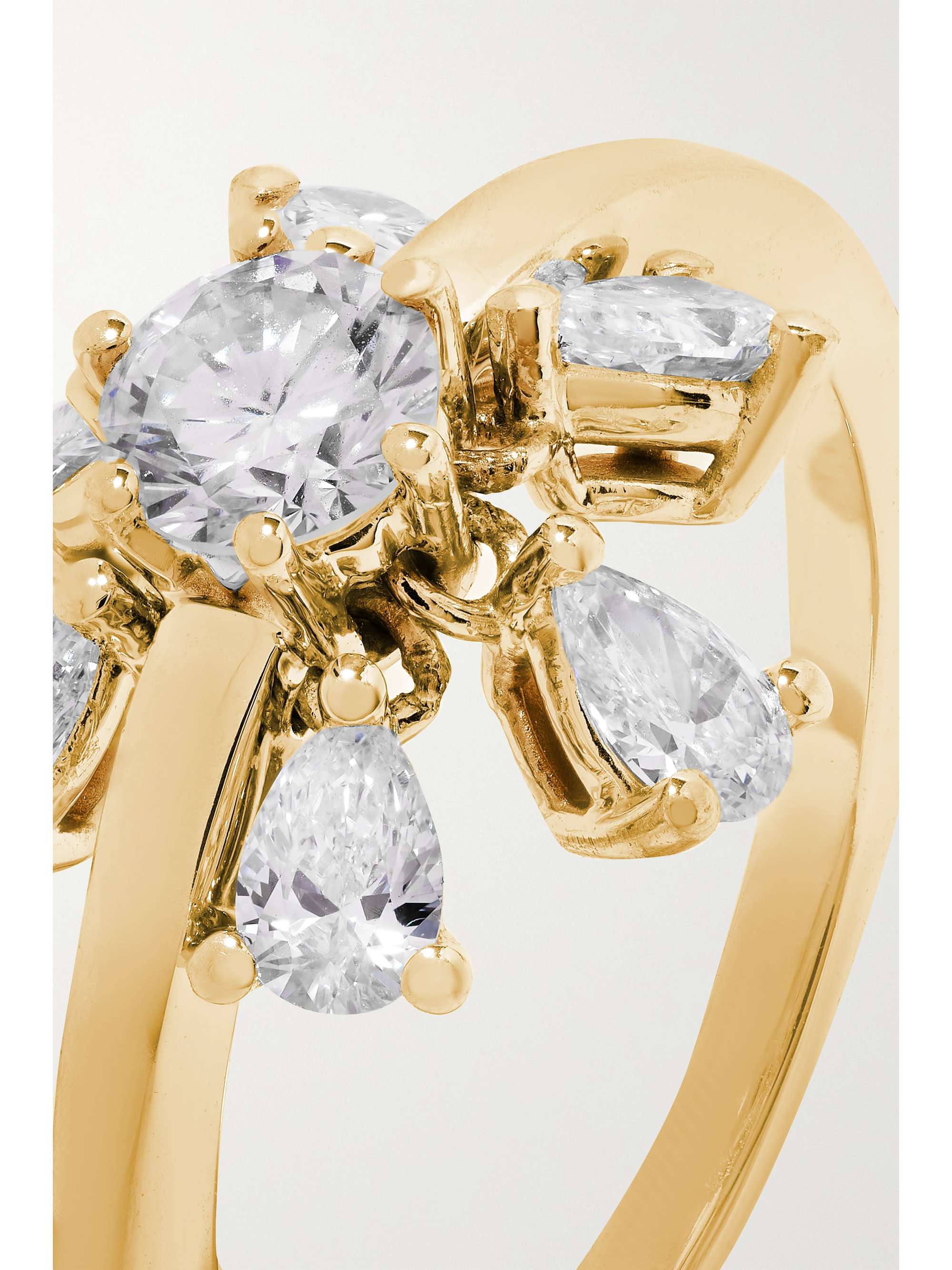 DELFINA DELETTREZ 18-karat white gold diamond ring