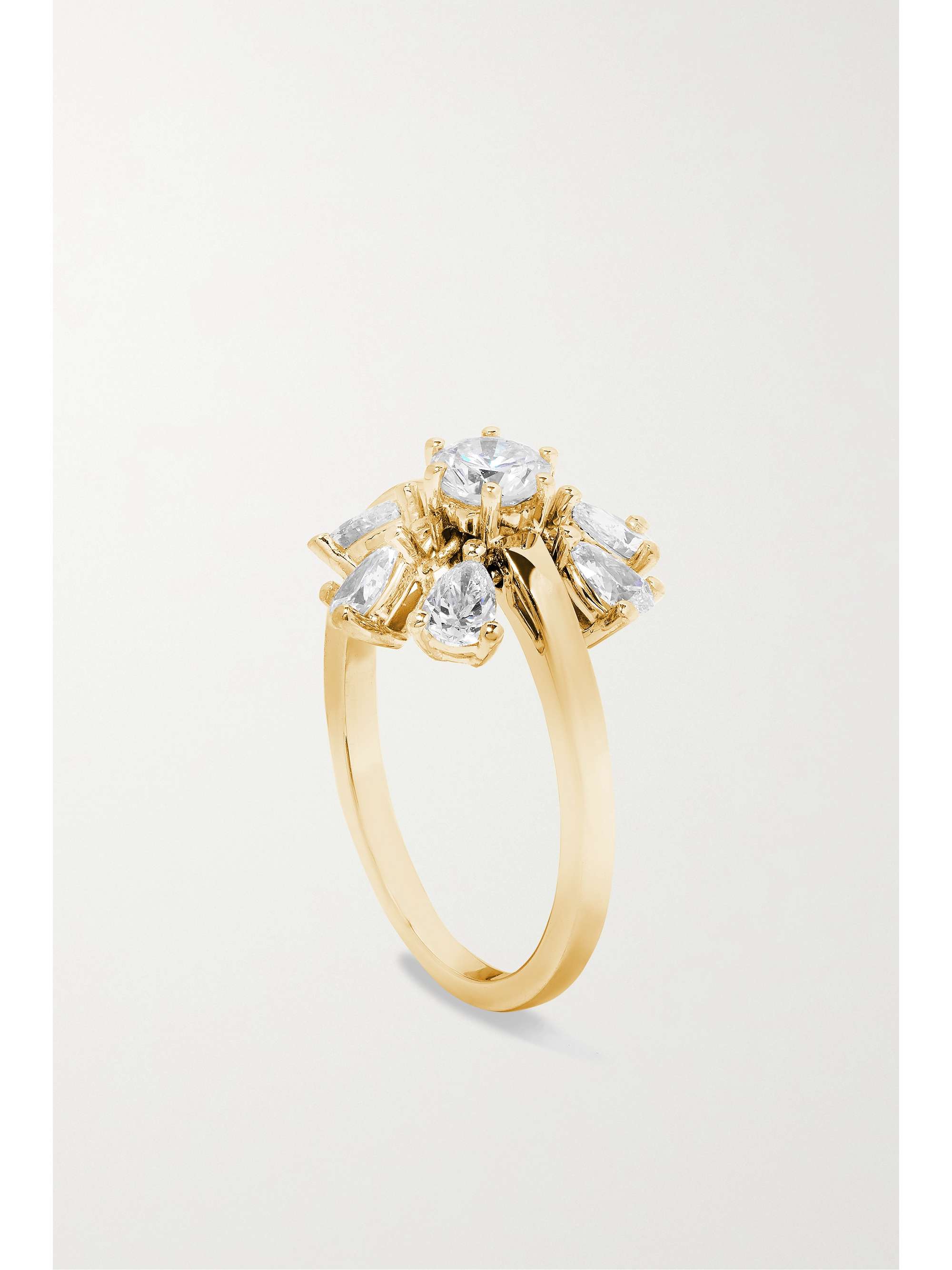 DELFINA DELETTREZ 18-karat white gold diamond ring