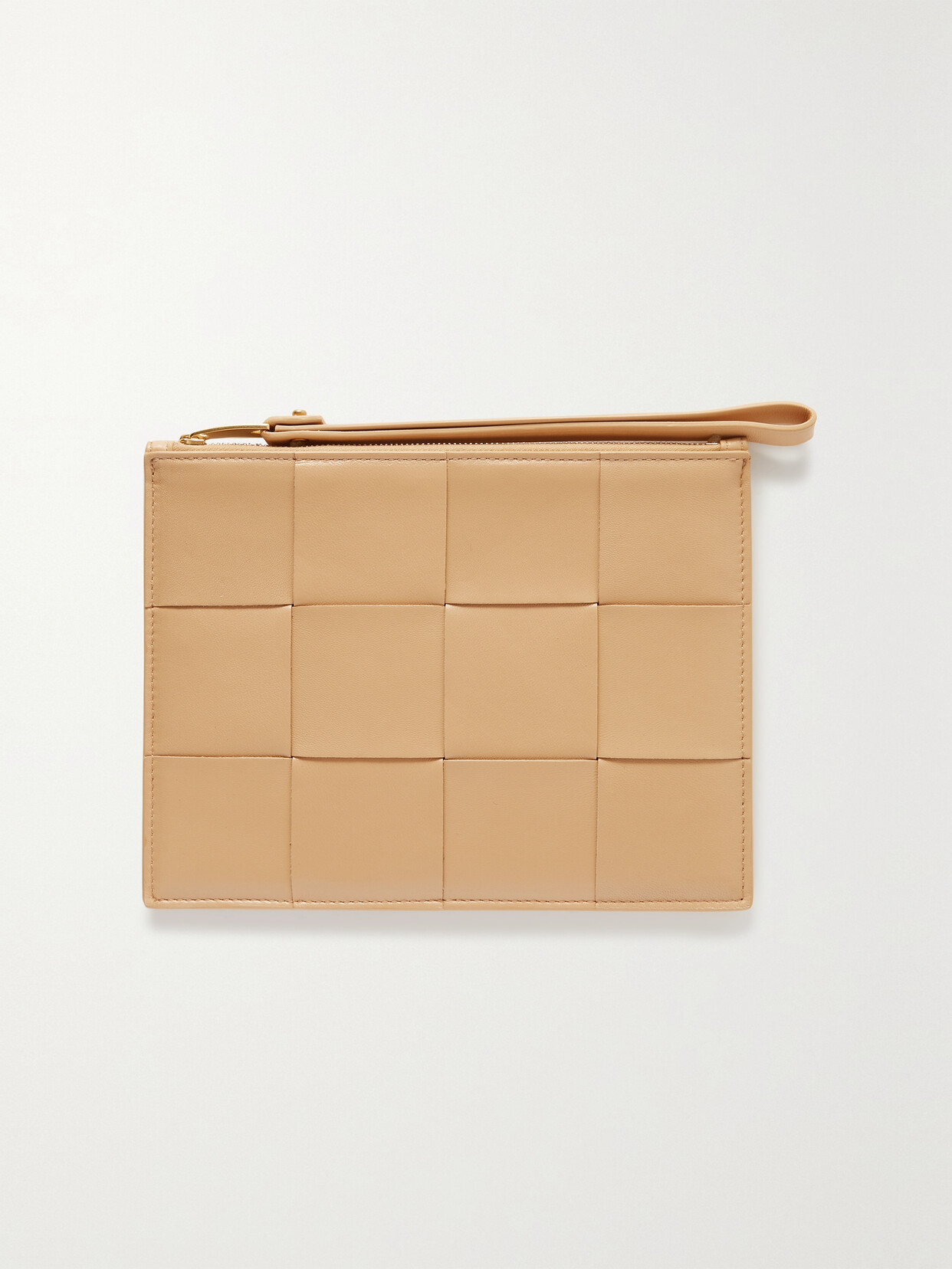 BOTTEGA VENETA BILL MEDIUM INTRECCIATO LEATHER POUCH