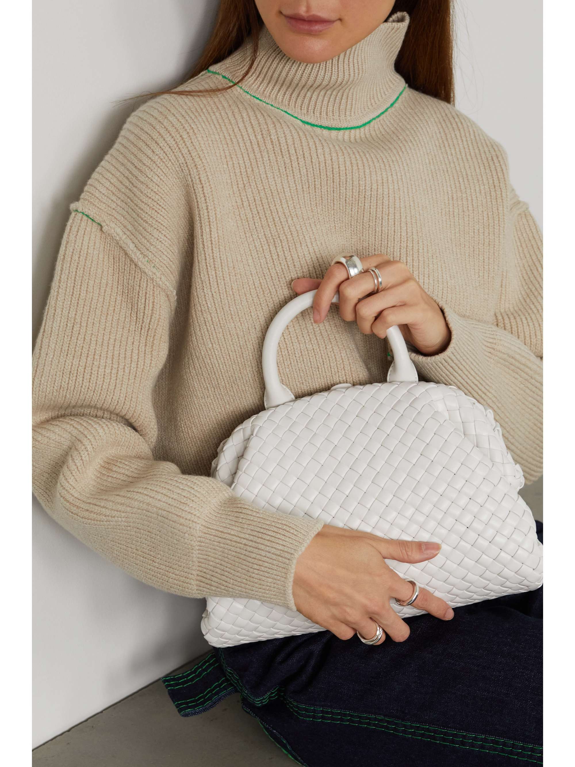 BOTTEGA VENETA The Handle small intrecciato leather tote