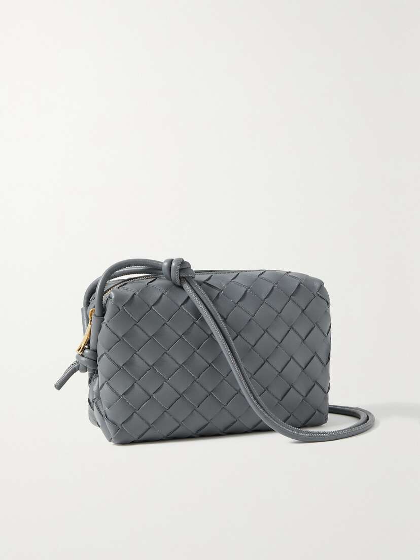 Bottega Veneta Loop Mini Intrecciato Leather Shoulder Bag
