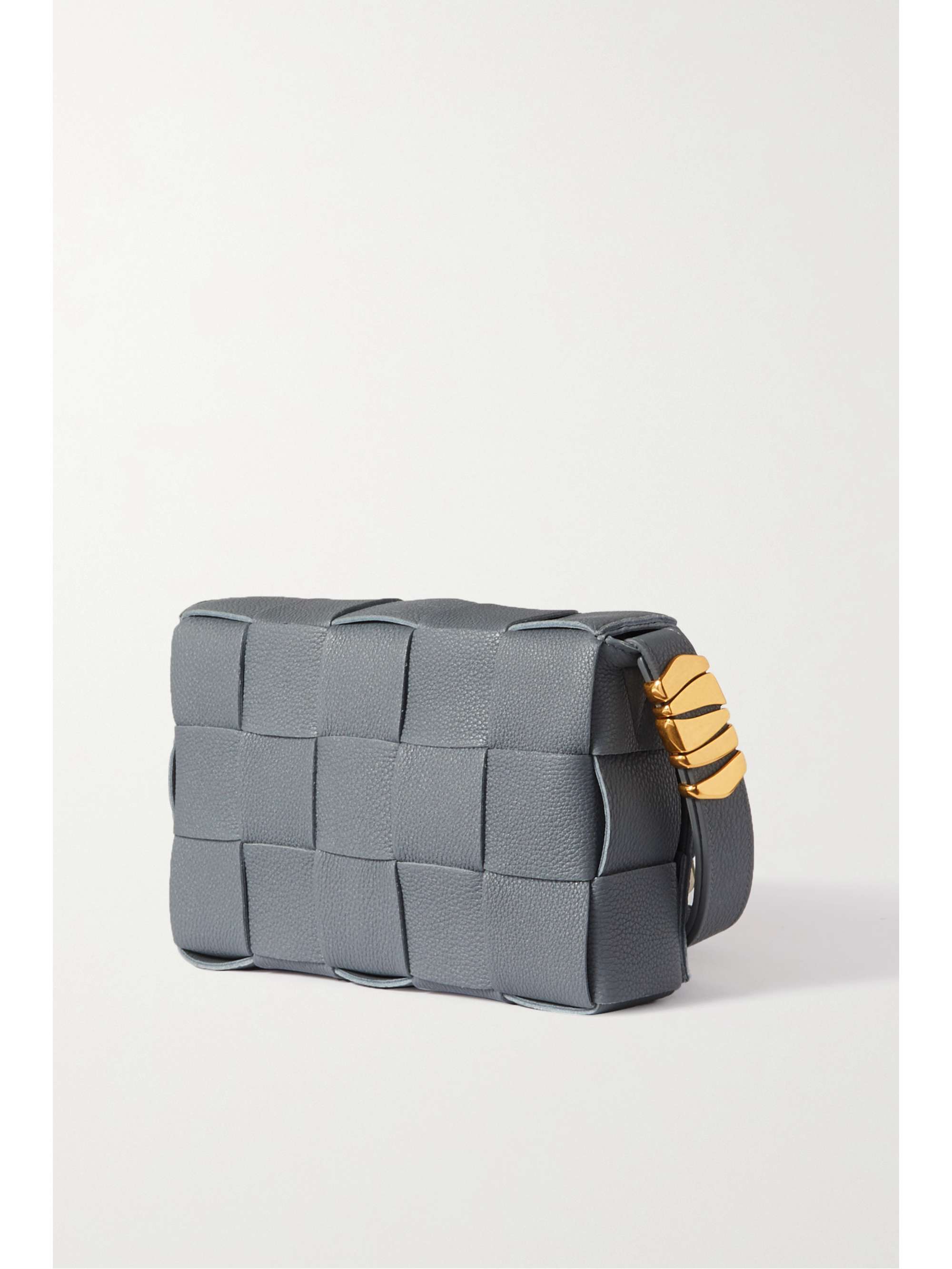 BOTTEGA VENETA Cassette intrecciato textured-leather shoulder bag