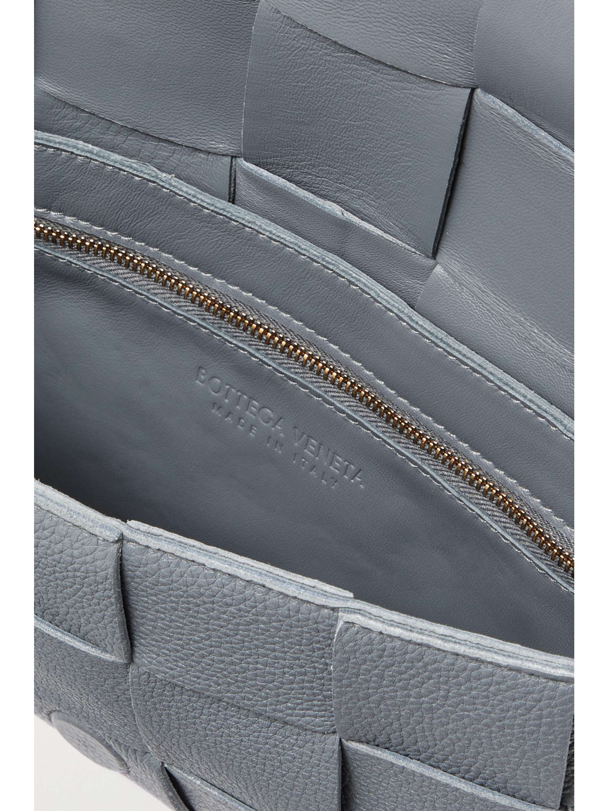 BOTTEGA VENETA Cassette intrecciato textured-leather shoulder bag