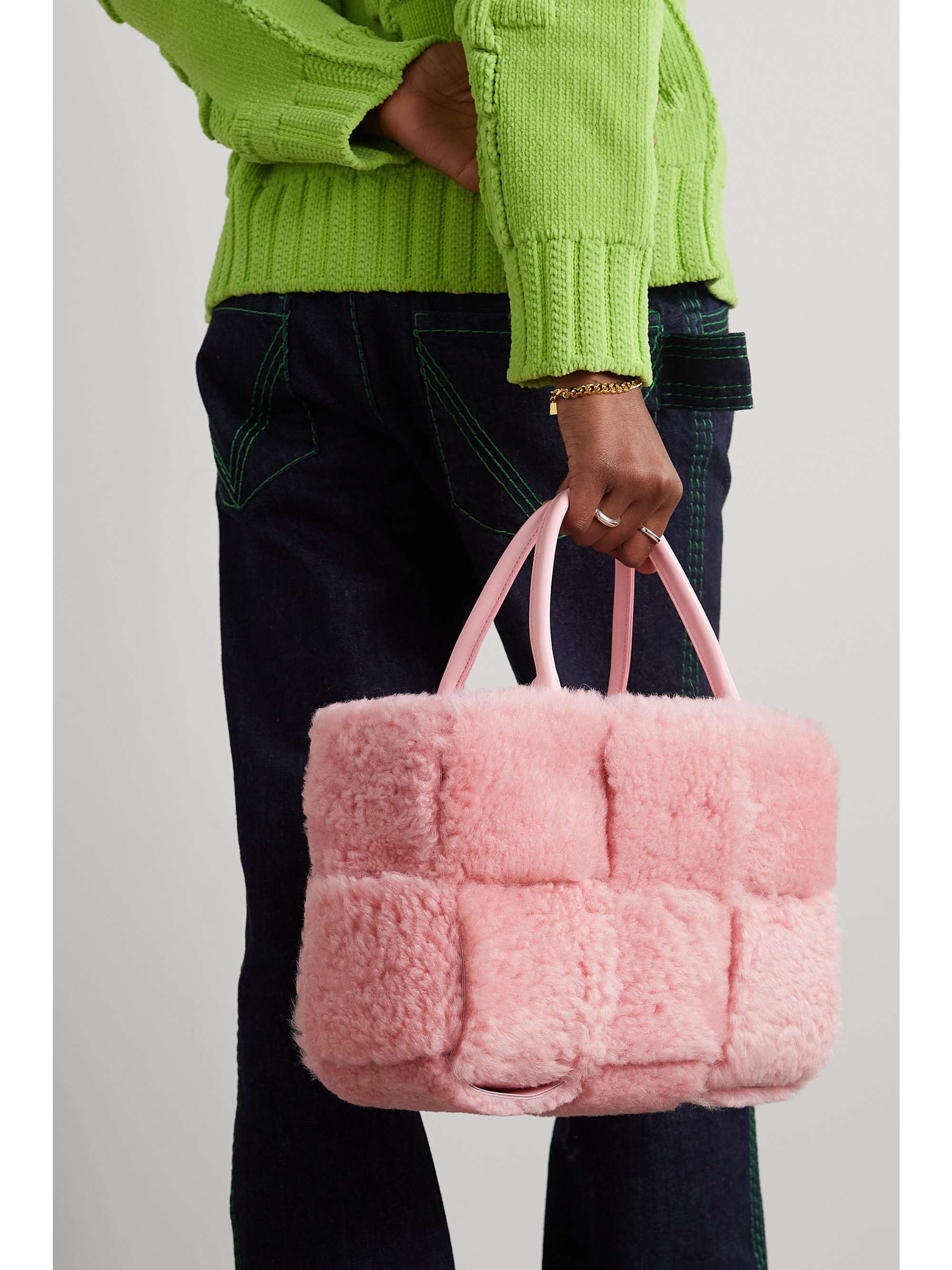 fluffy bottega bag