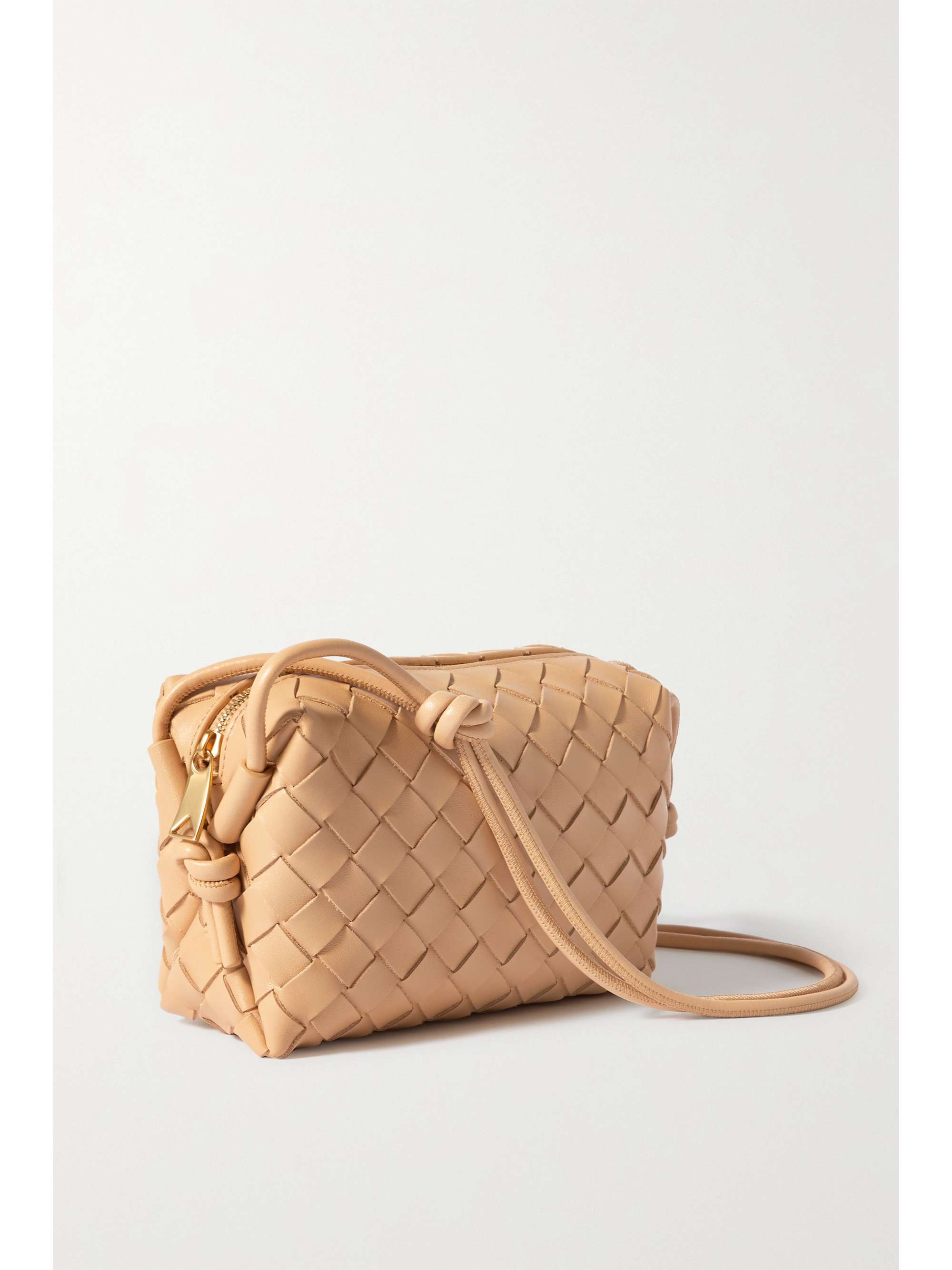 Bottega Veneta Mini Leather Intrecciato Loop Cross-Body Bag