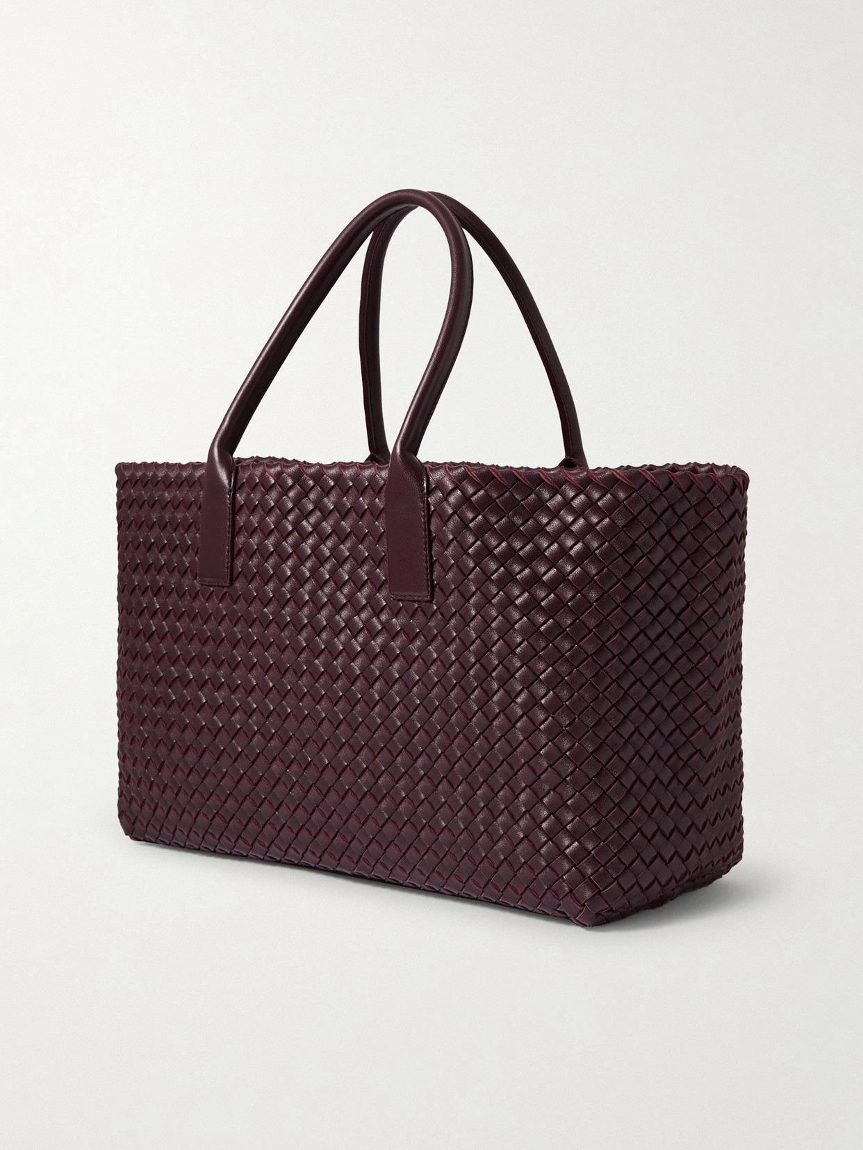 Cabat Medium Intrecciato Leather Tote