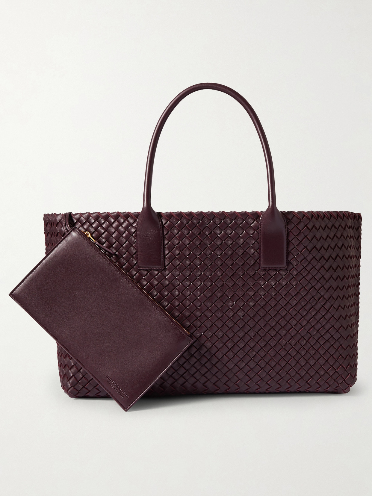 Cabat Medium Intrecciato Leather Tote