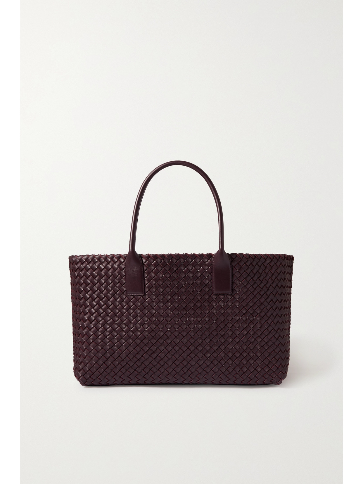 Bottega Veneta Cabat Medium Intrecciato Leather Tote In Purple