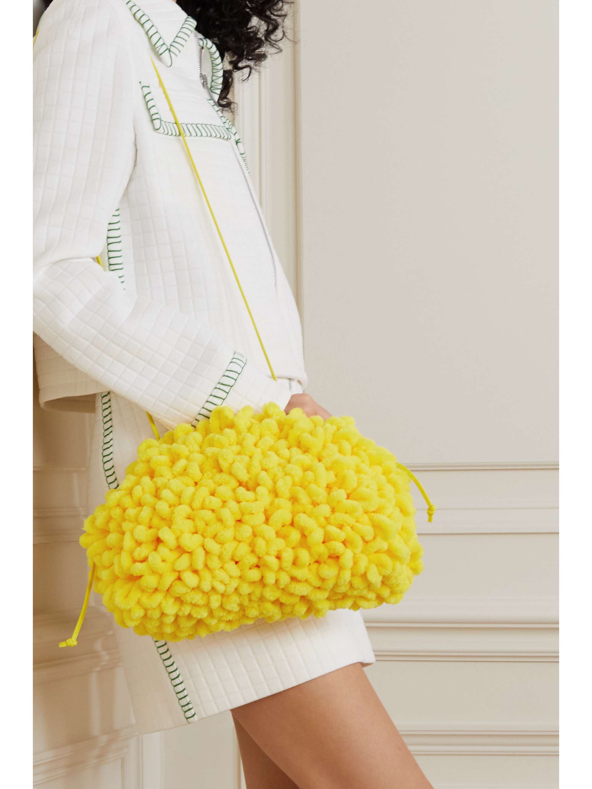 The Pouch mini chenille clutch
