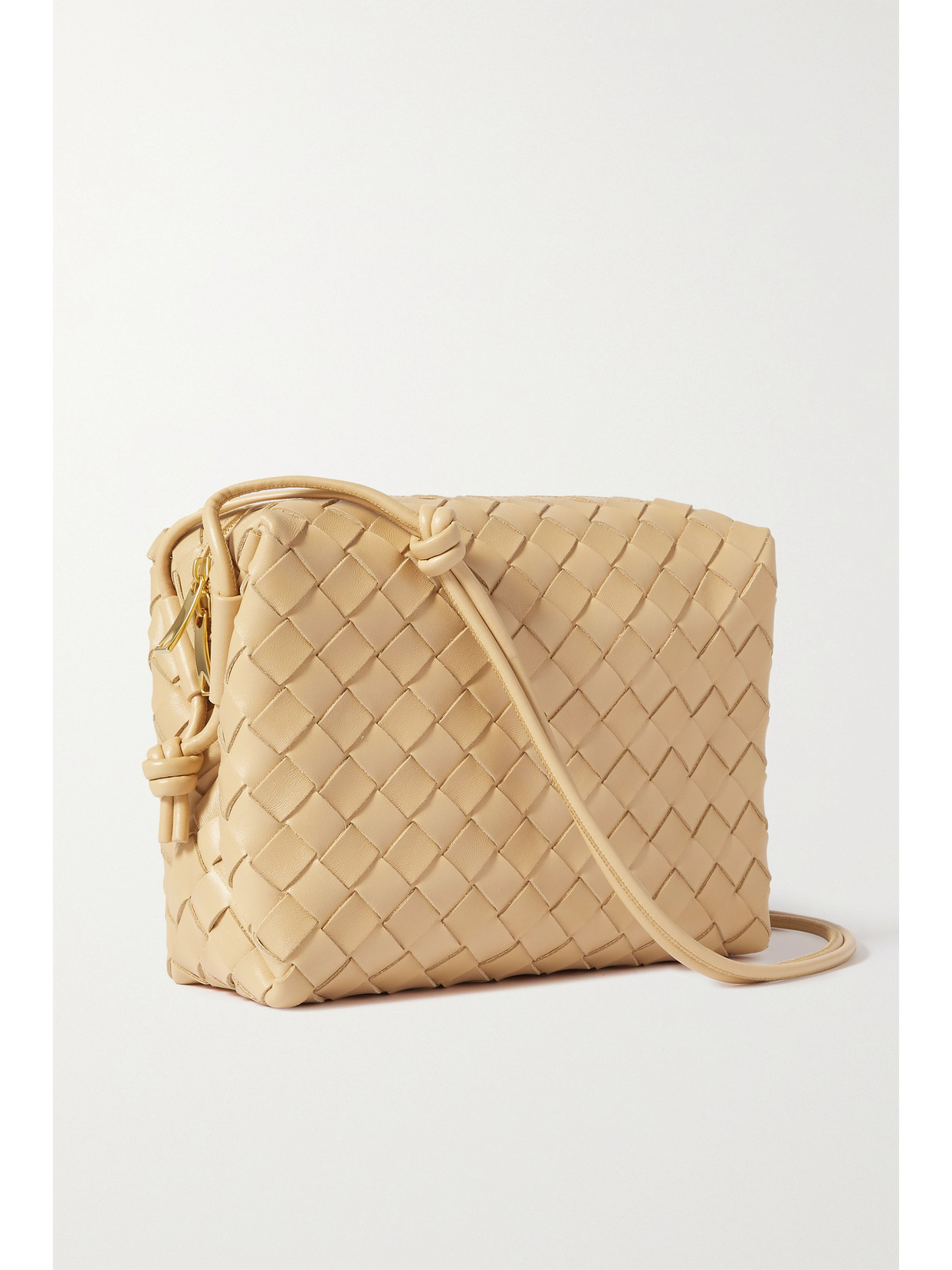 Loop small Intrecciato-leather cross-body bag, Bottega Veneta