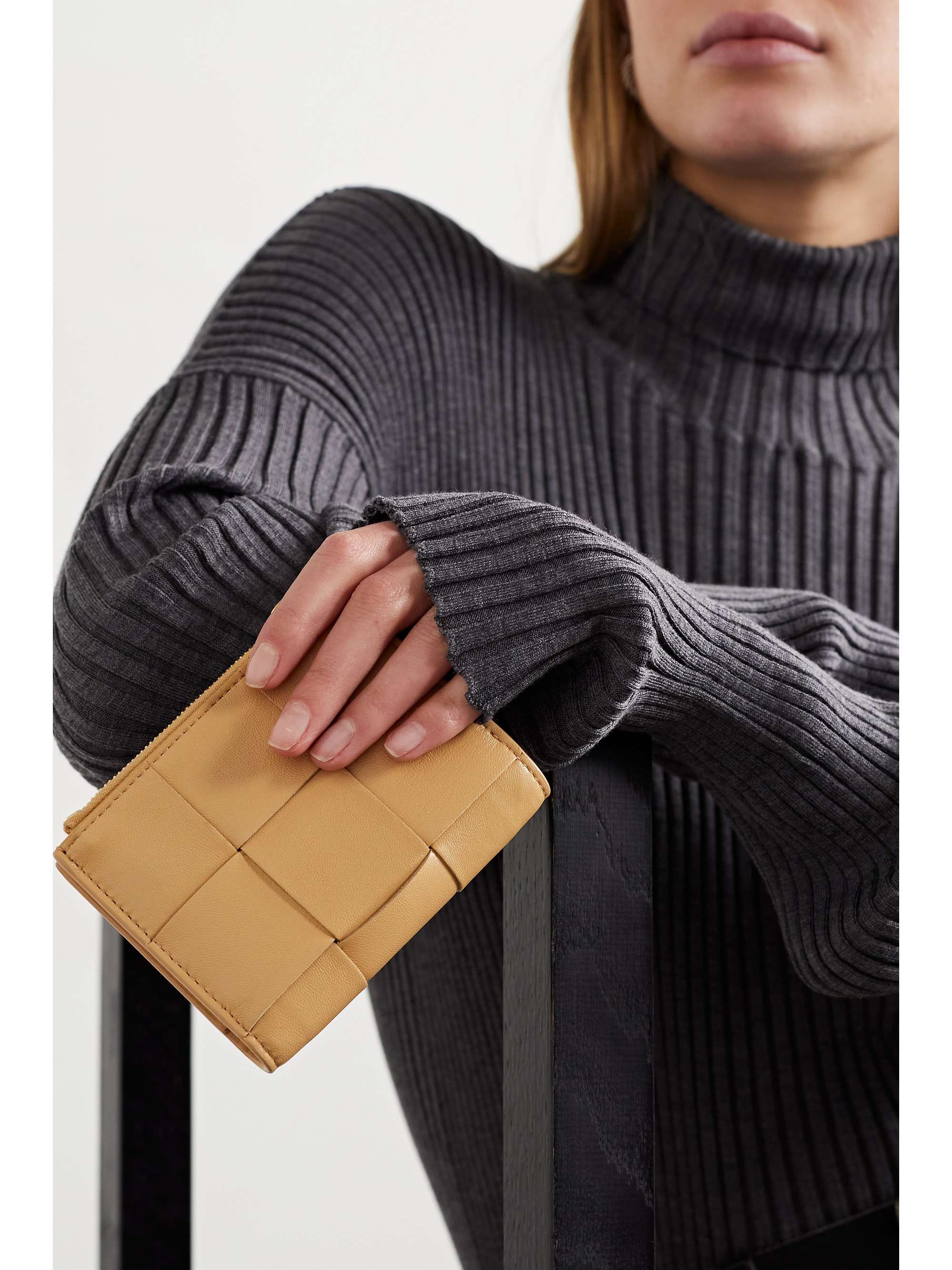 BOTTEGA VENETA Cassette intrecciato leather wallet