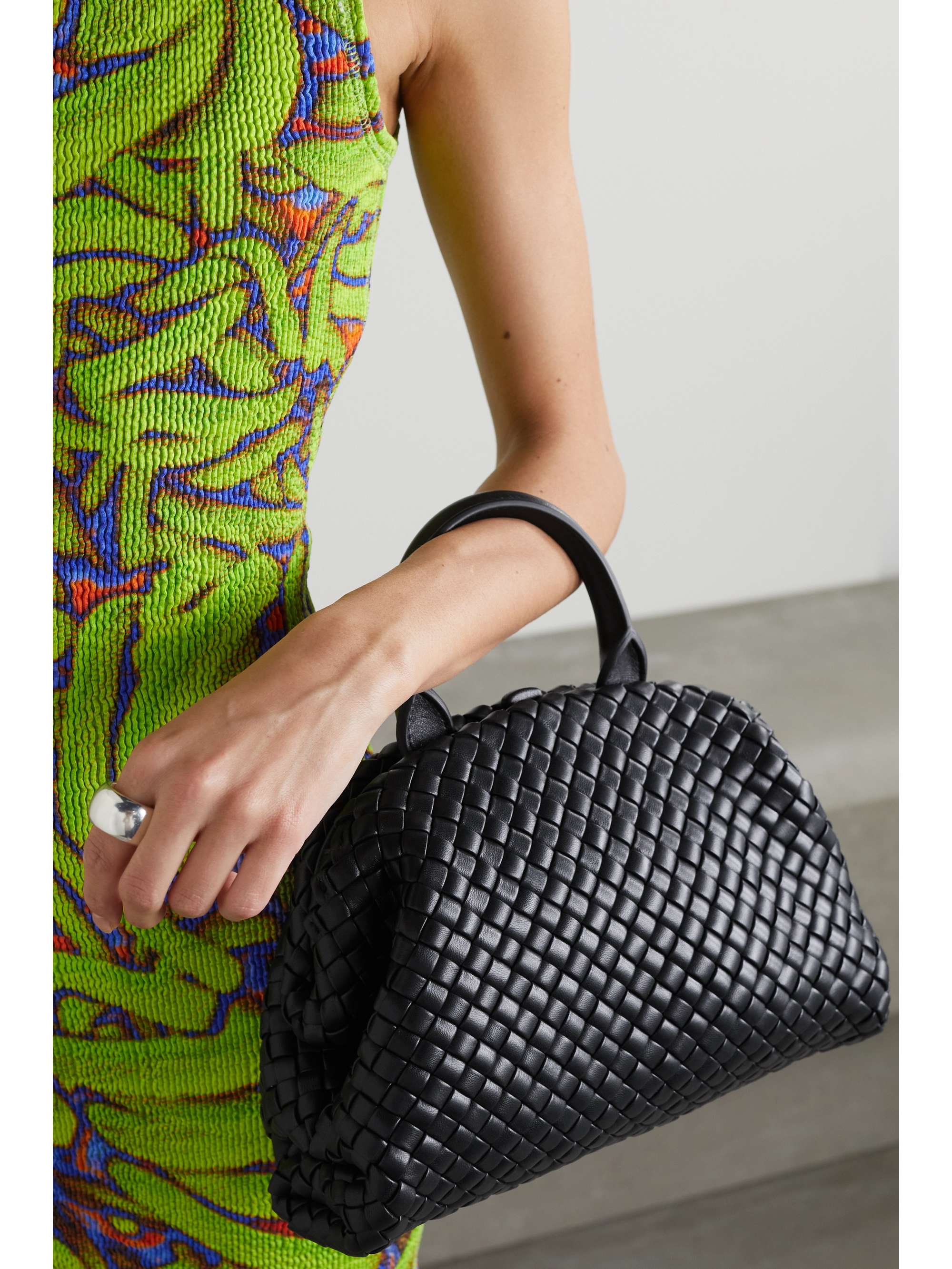 BOTTEGA The Handle small intrecciato leather tote NETAPORTER