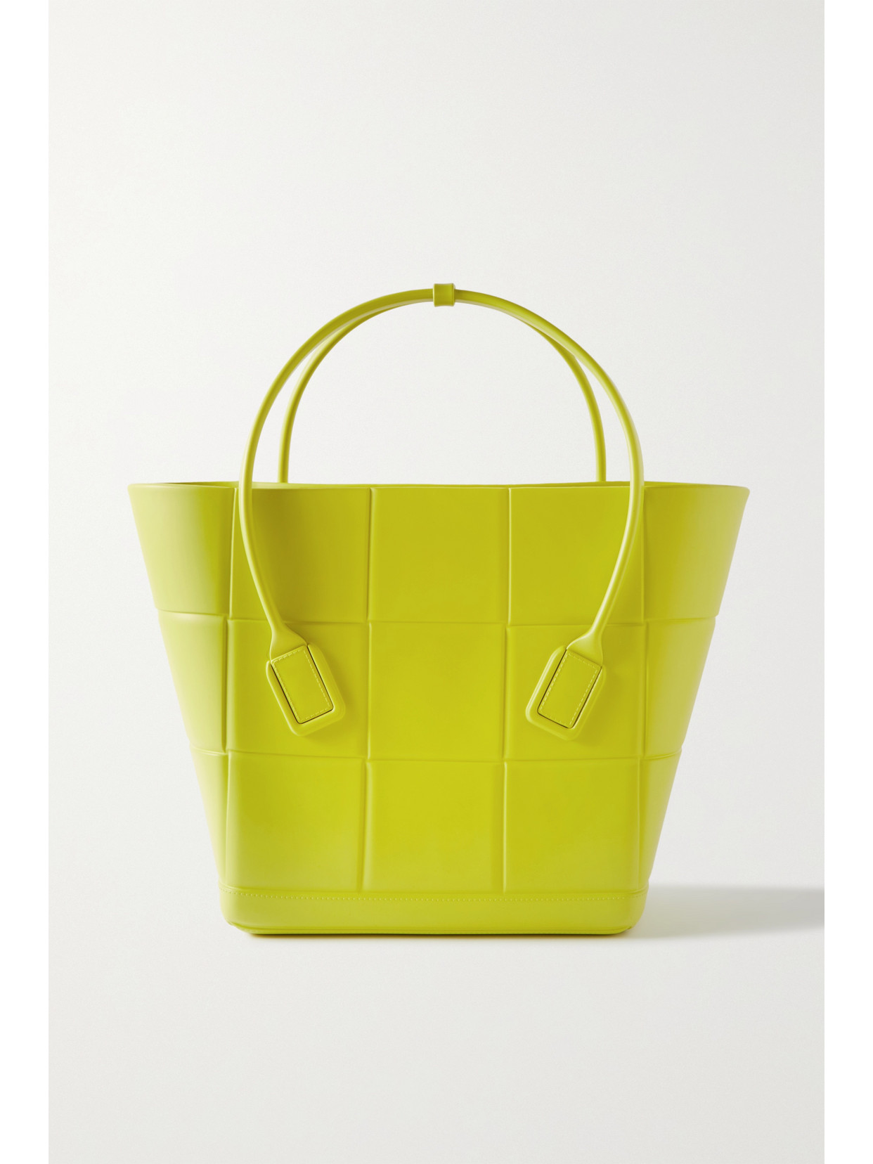 Bottega Veneta Arco Medium Rubber Tote In Green