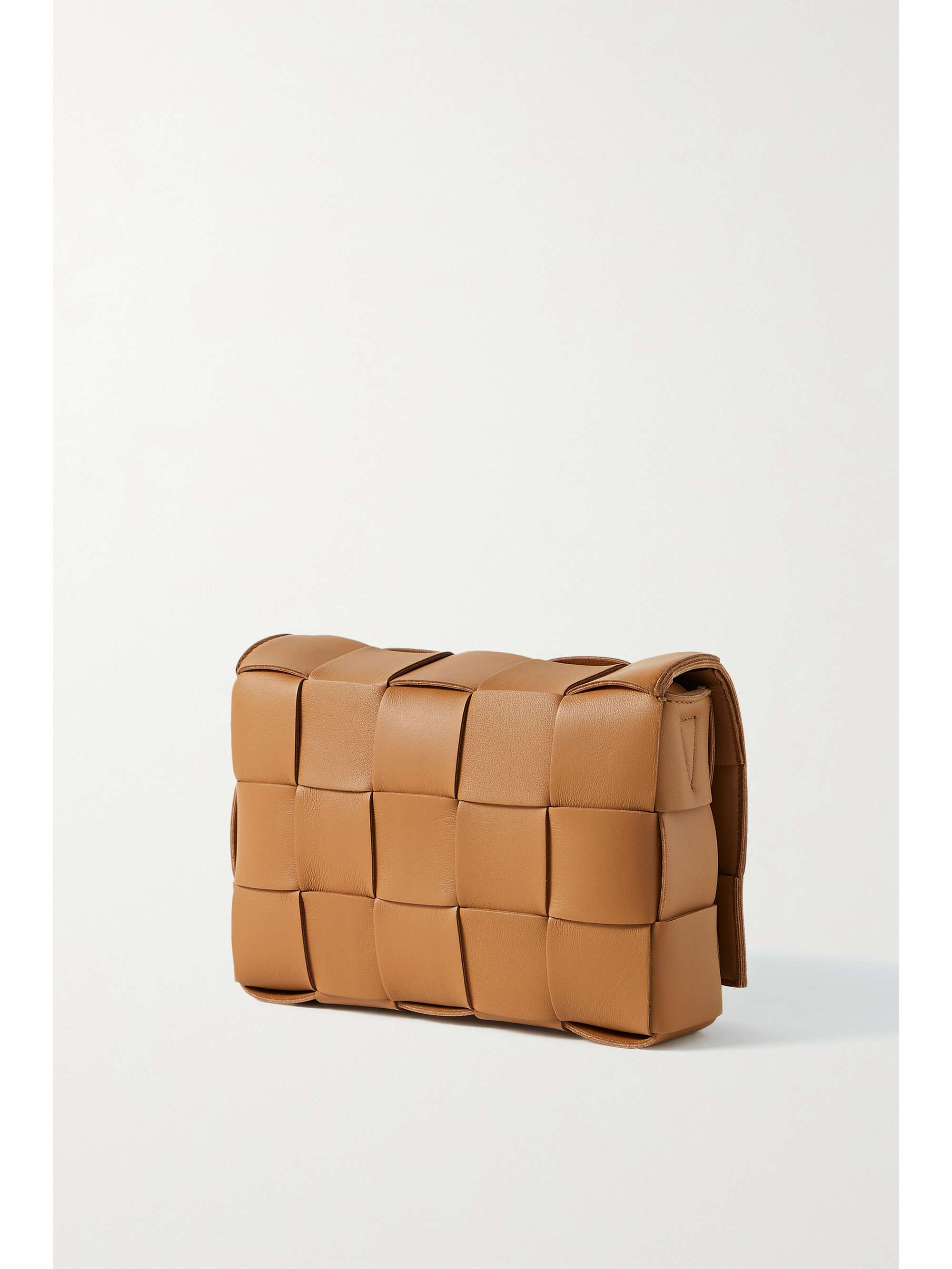 BOTTEGA VENETA Cassette metallic intrecciato leather shoulder bag
