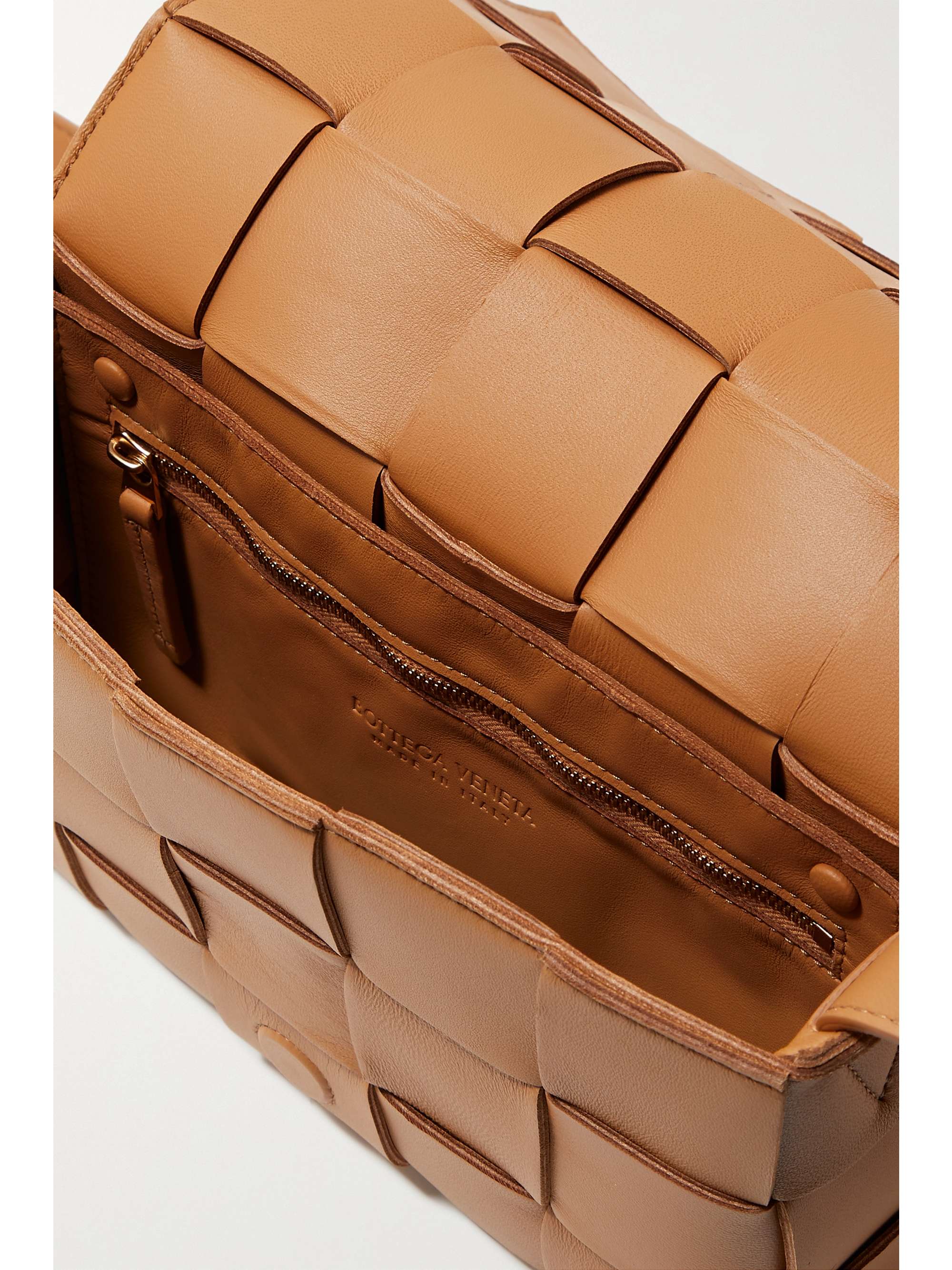 BOTTEGA VENETA Cassette metallic intrecciato leather