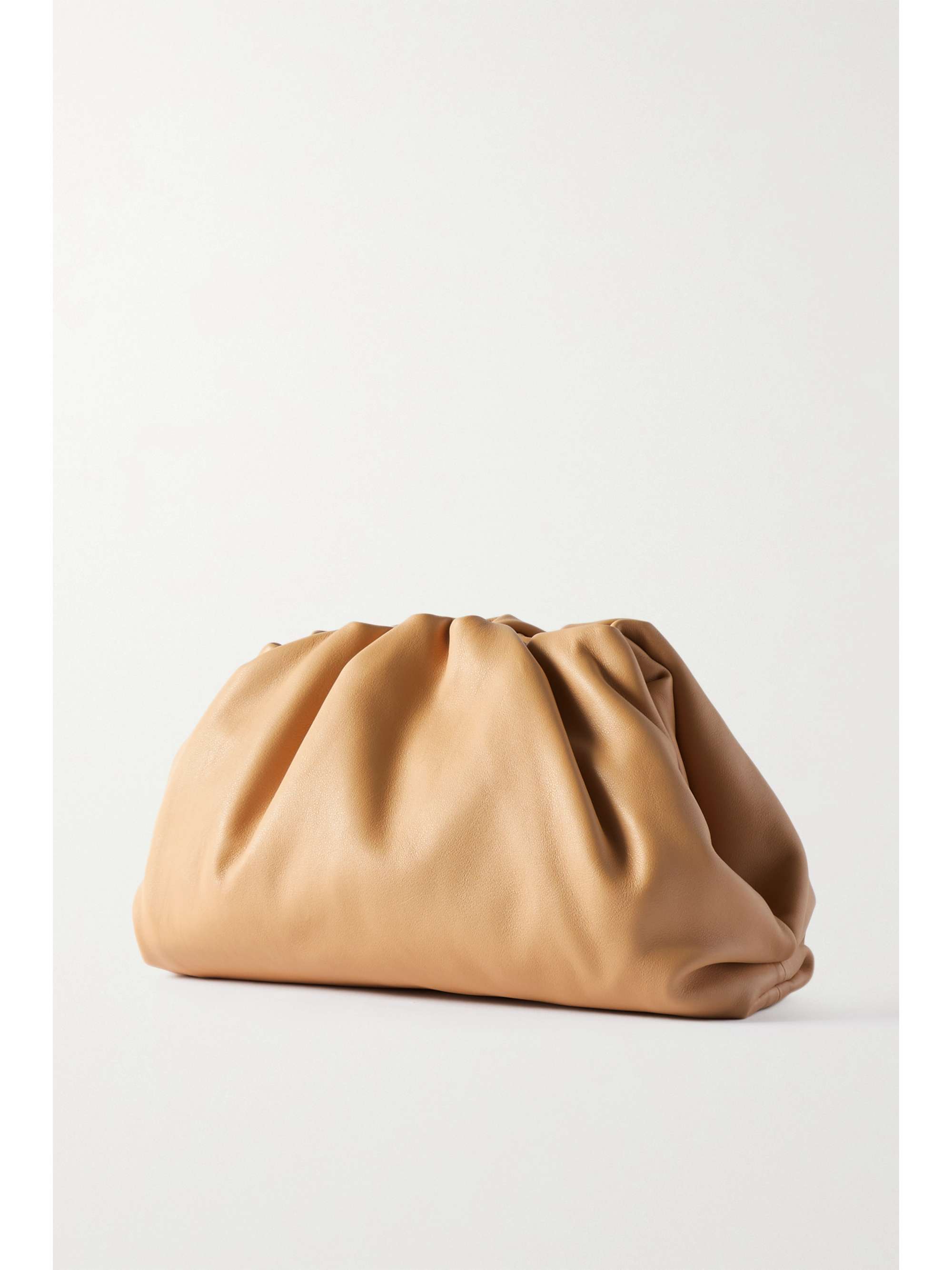 BOTTEGA VENETA The Pouch large gathered leather clutch | NET-A-PORTER