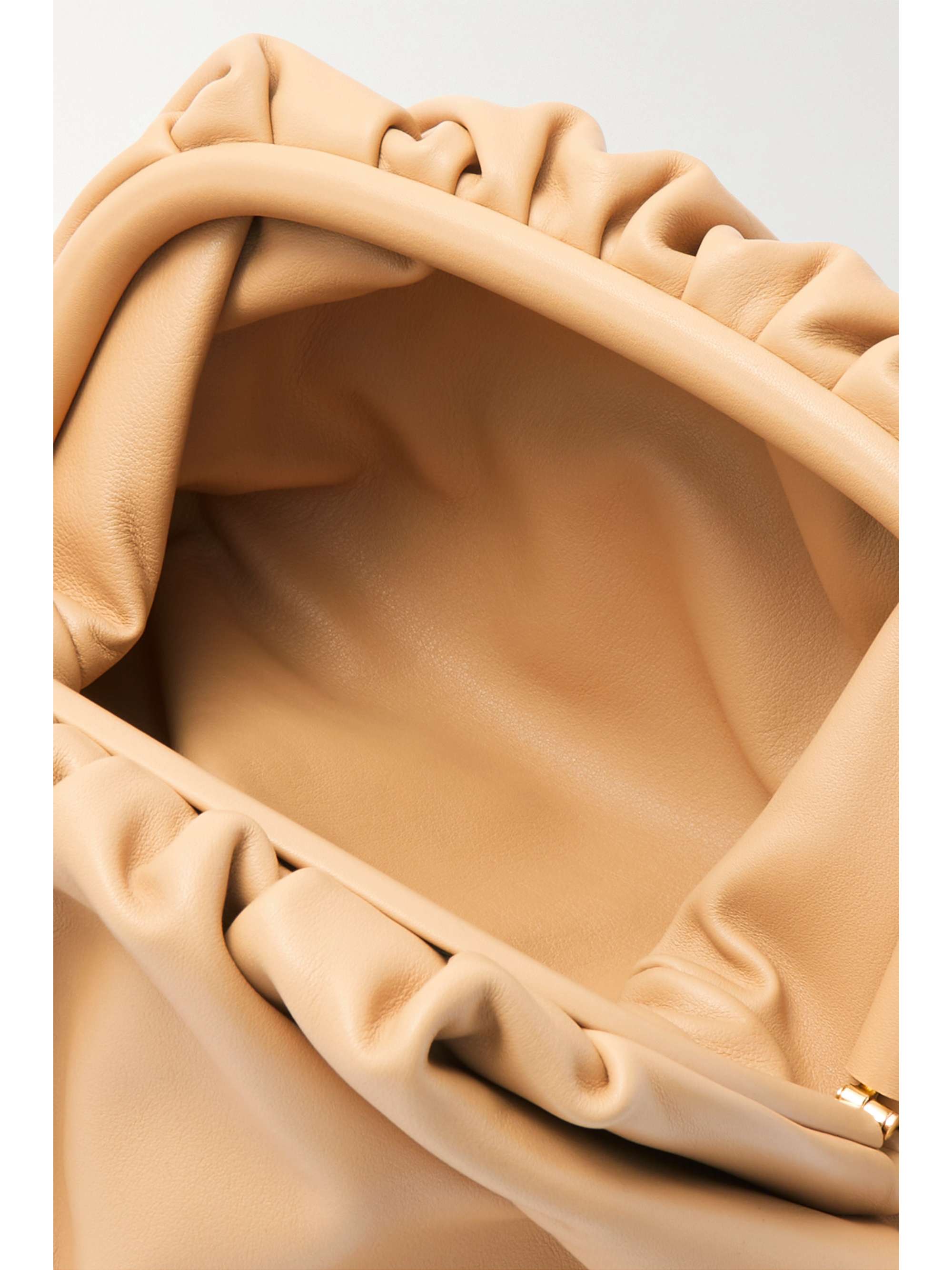 BOTTEGA VENETA The Pouch large gathered leather clutch