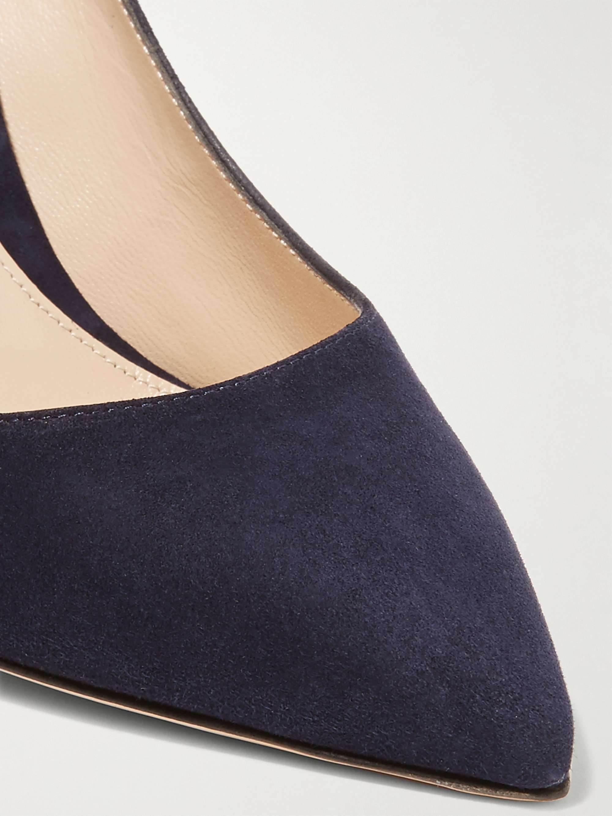 GIANVITO ROSSI 85 suede pumps | NET-A-PORTER