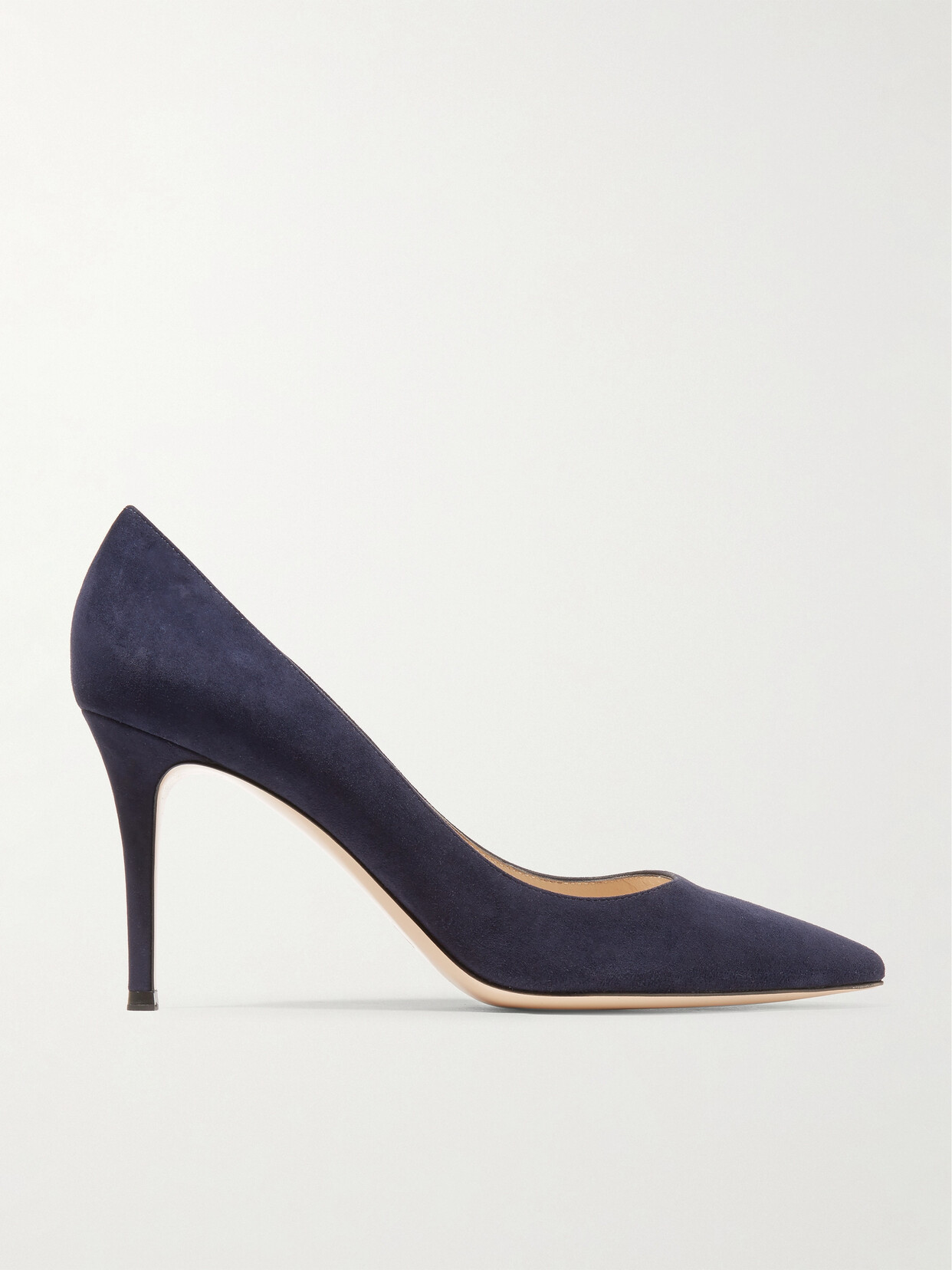 Shop Gianvito Rossi 85 Suede Pumps In Blue