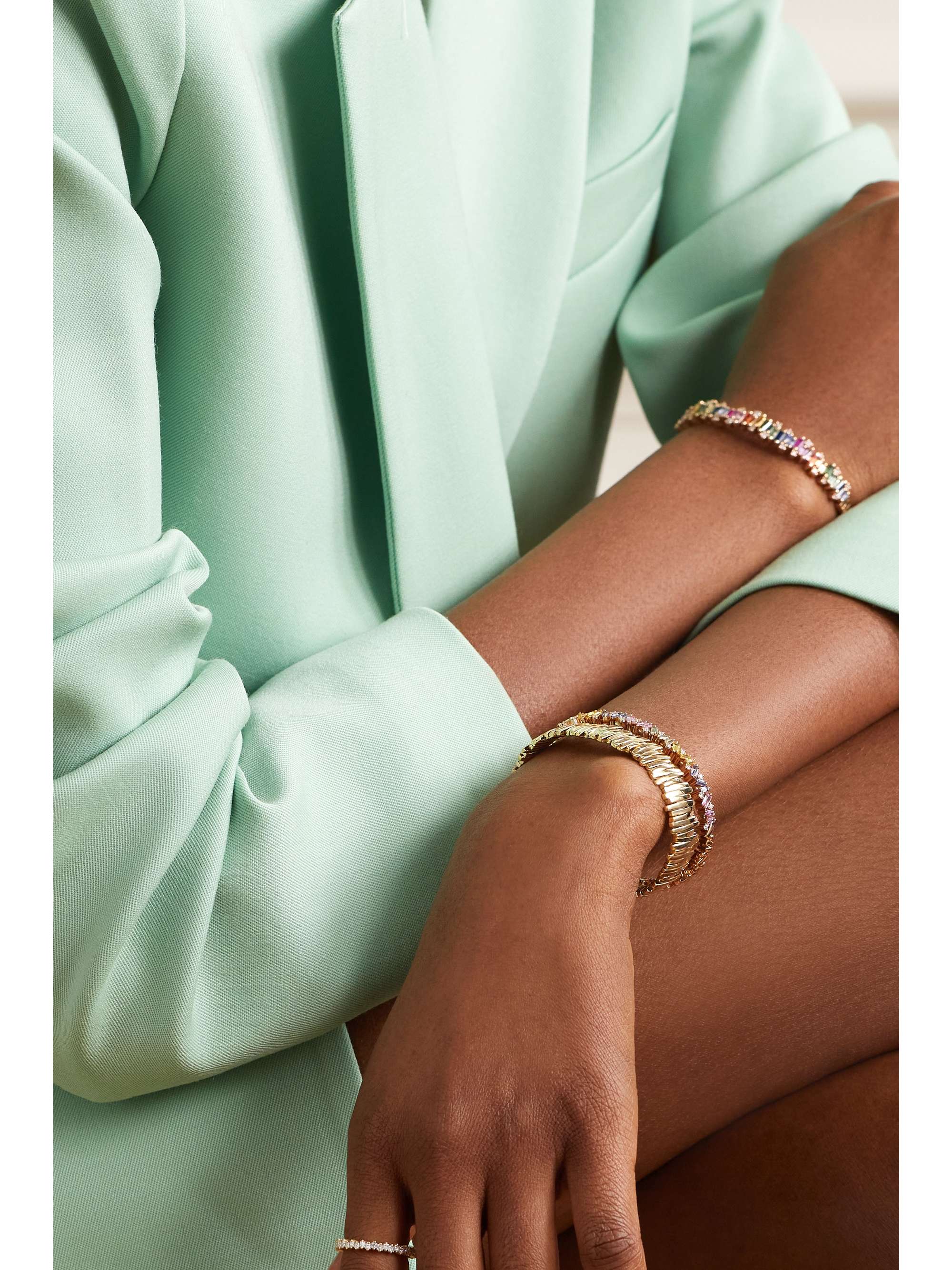 SUZANNE KALAN 18-karat gold cuff