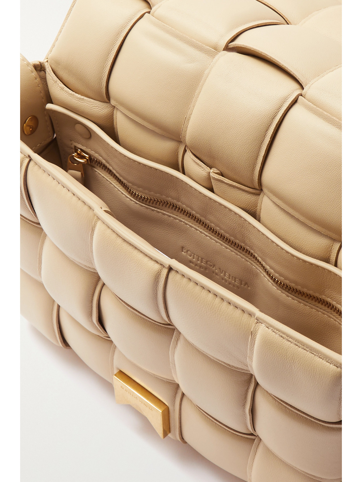 Bottega Veneta The Cassette Padded Leather Crossbody Bag In Brown