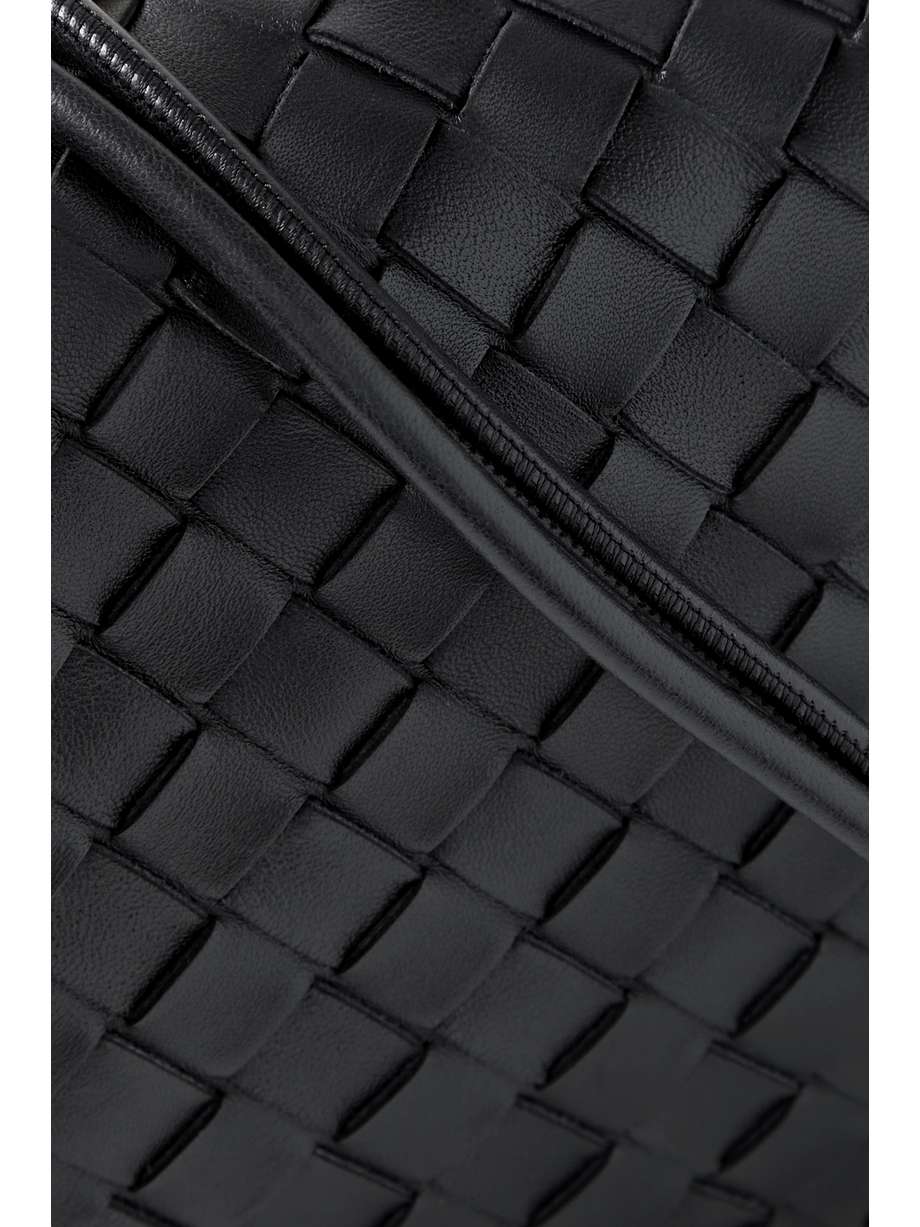 loop small intrecciato leather shoulder bag