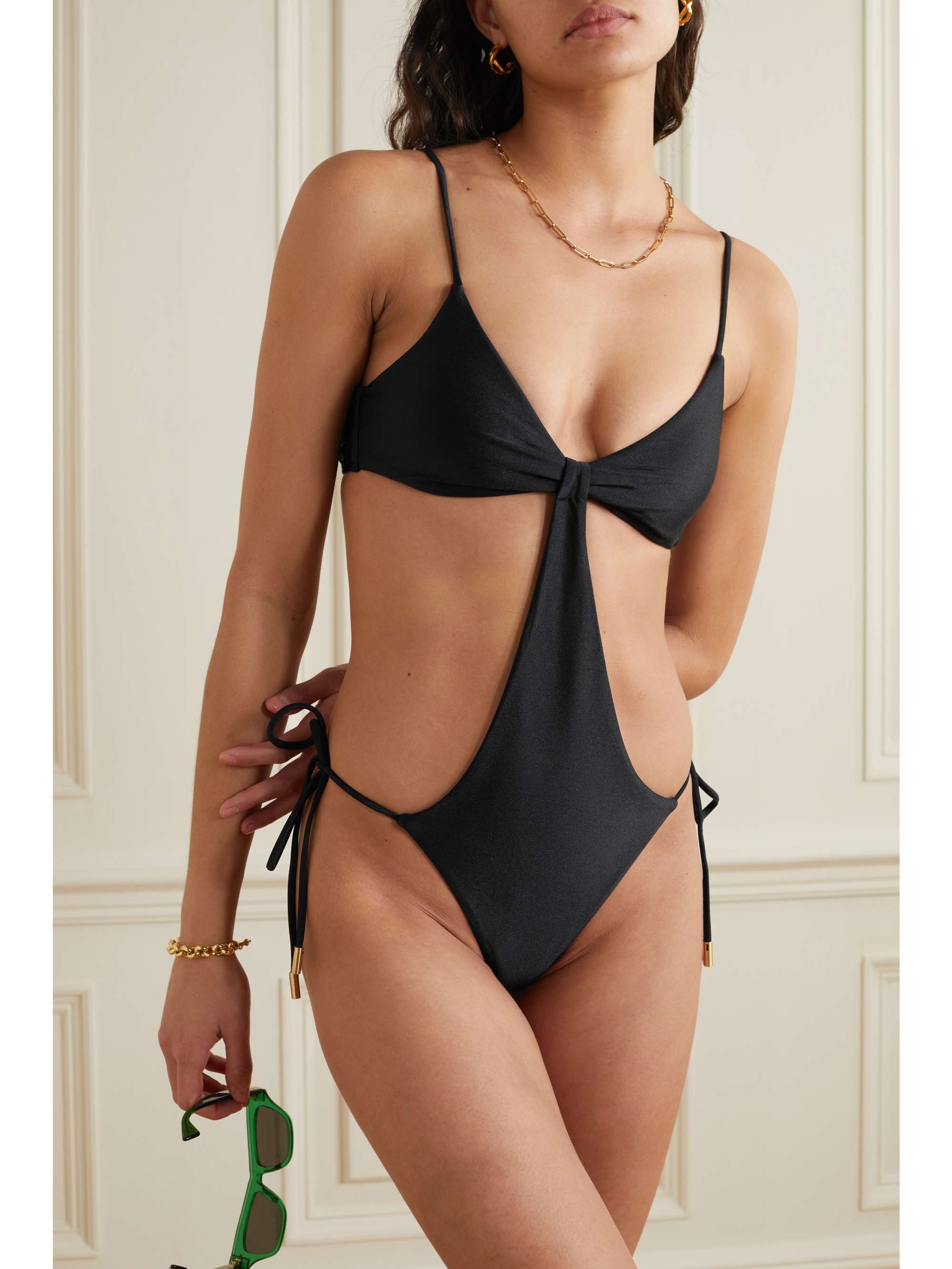 CULT GAIA Teo cutout recycled swimsuit