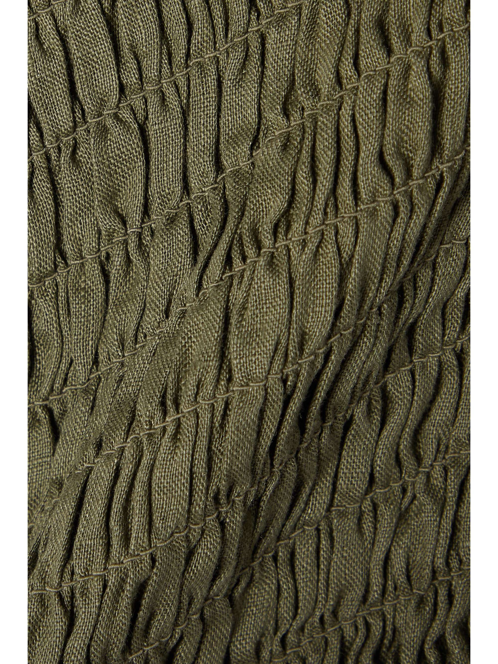 ATM ANTHONY THOMAS MELILLO Cropped smocked linen top