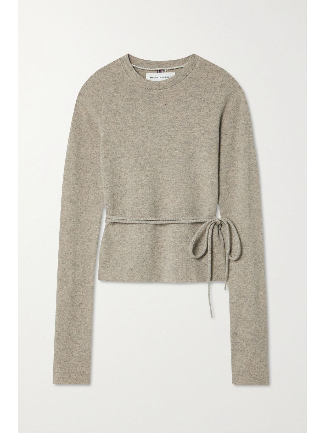 Extreme Cashmere N°202 Minus Belted Cashmere-blend Sweater