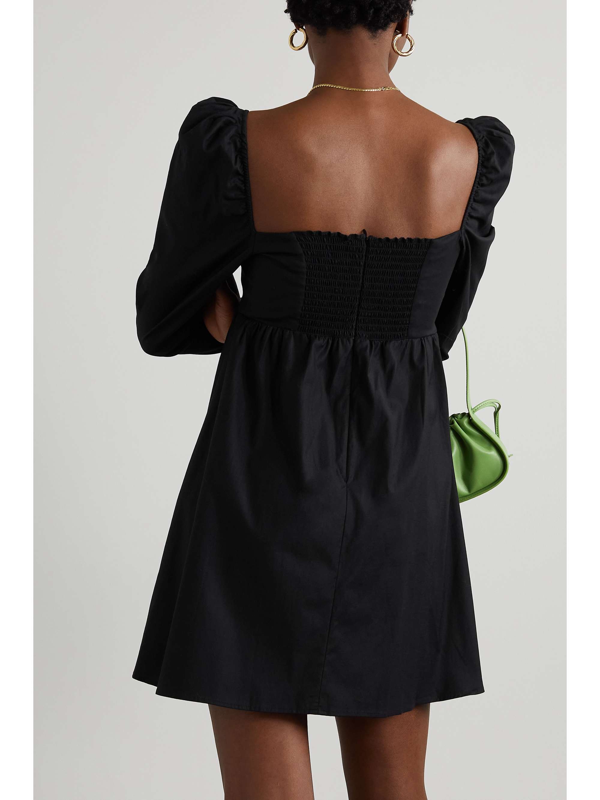 REFORMATION + NET SUSTAIN Kenzi  stretch-organic cotton poplin mini dress