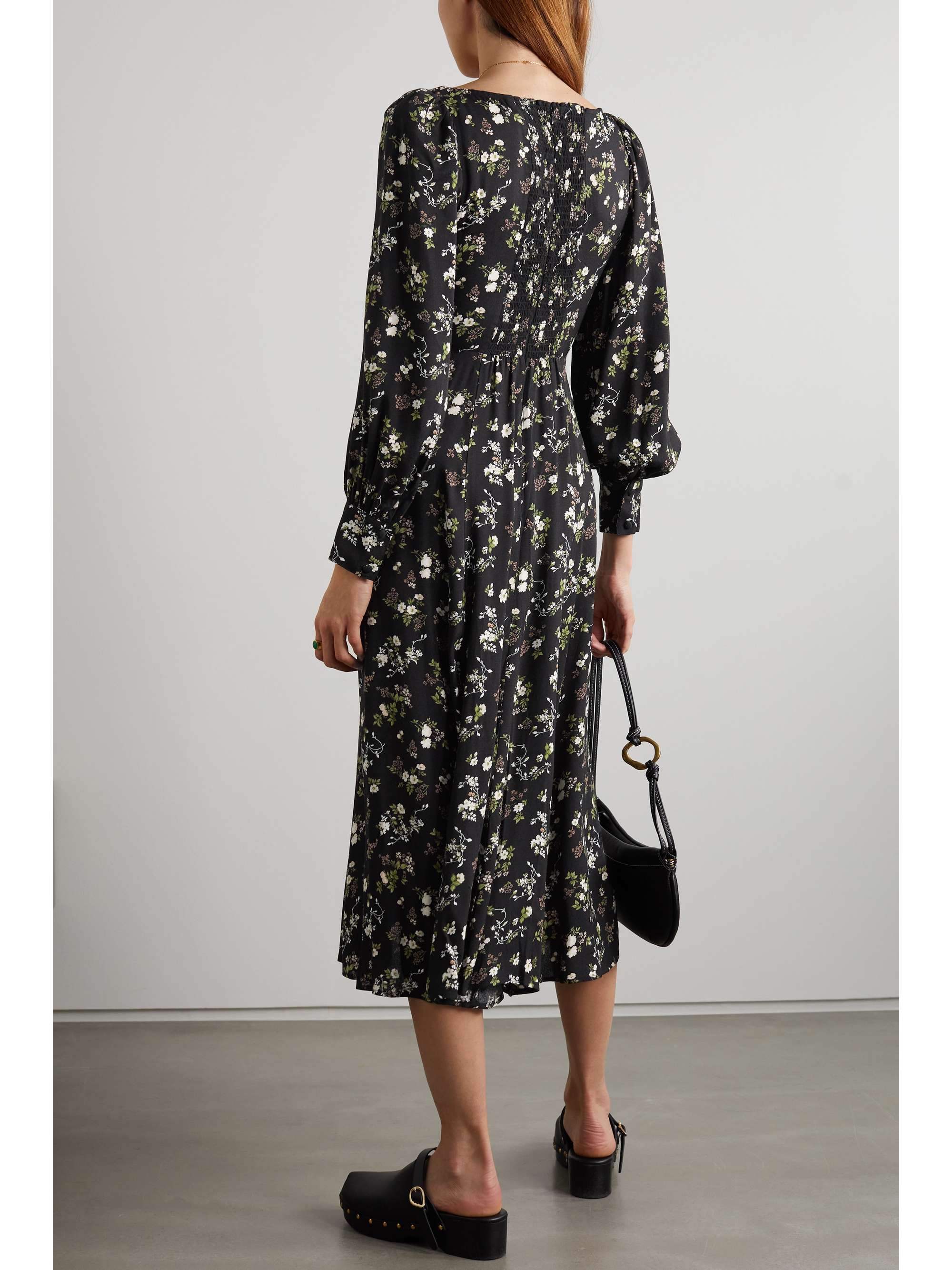 REFORMATION + NET SUSTAIN Alessi floral-print crepe midi dress