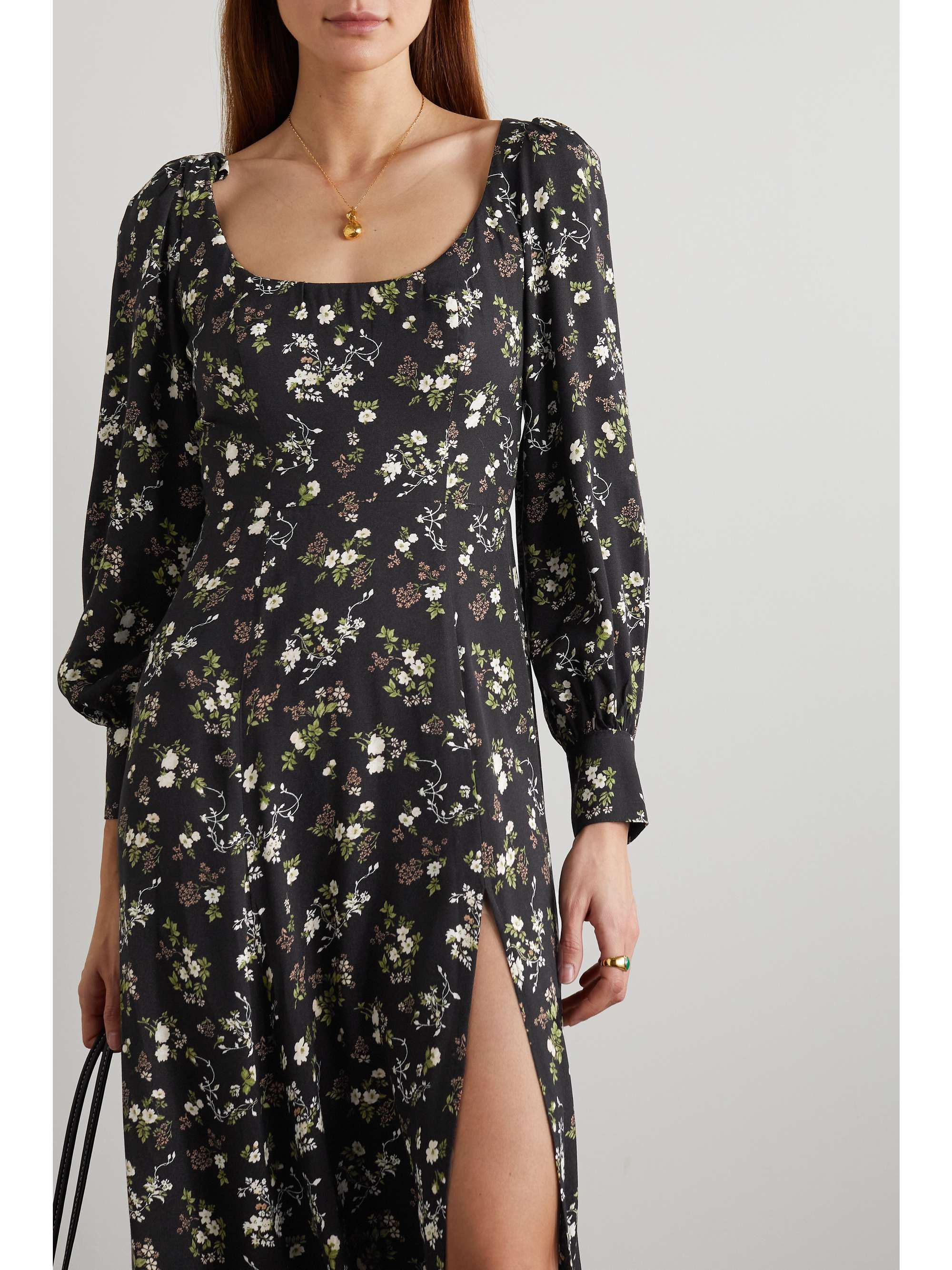 REFORMATION + NET SUSTAIN Alessi floral-print crepe midi dress