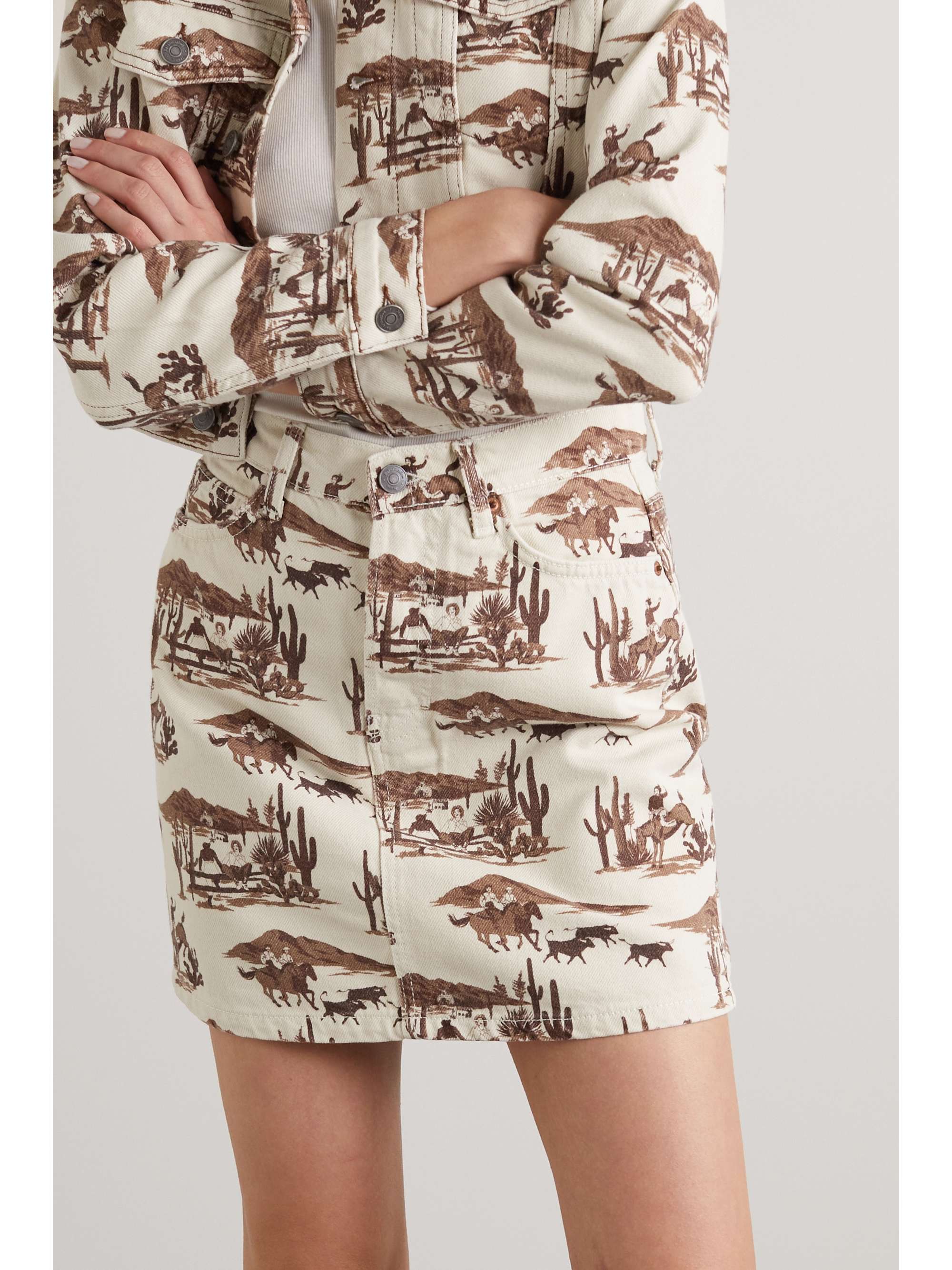 Cream + NET SUSTAIN Jackie printed 