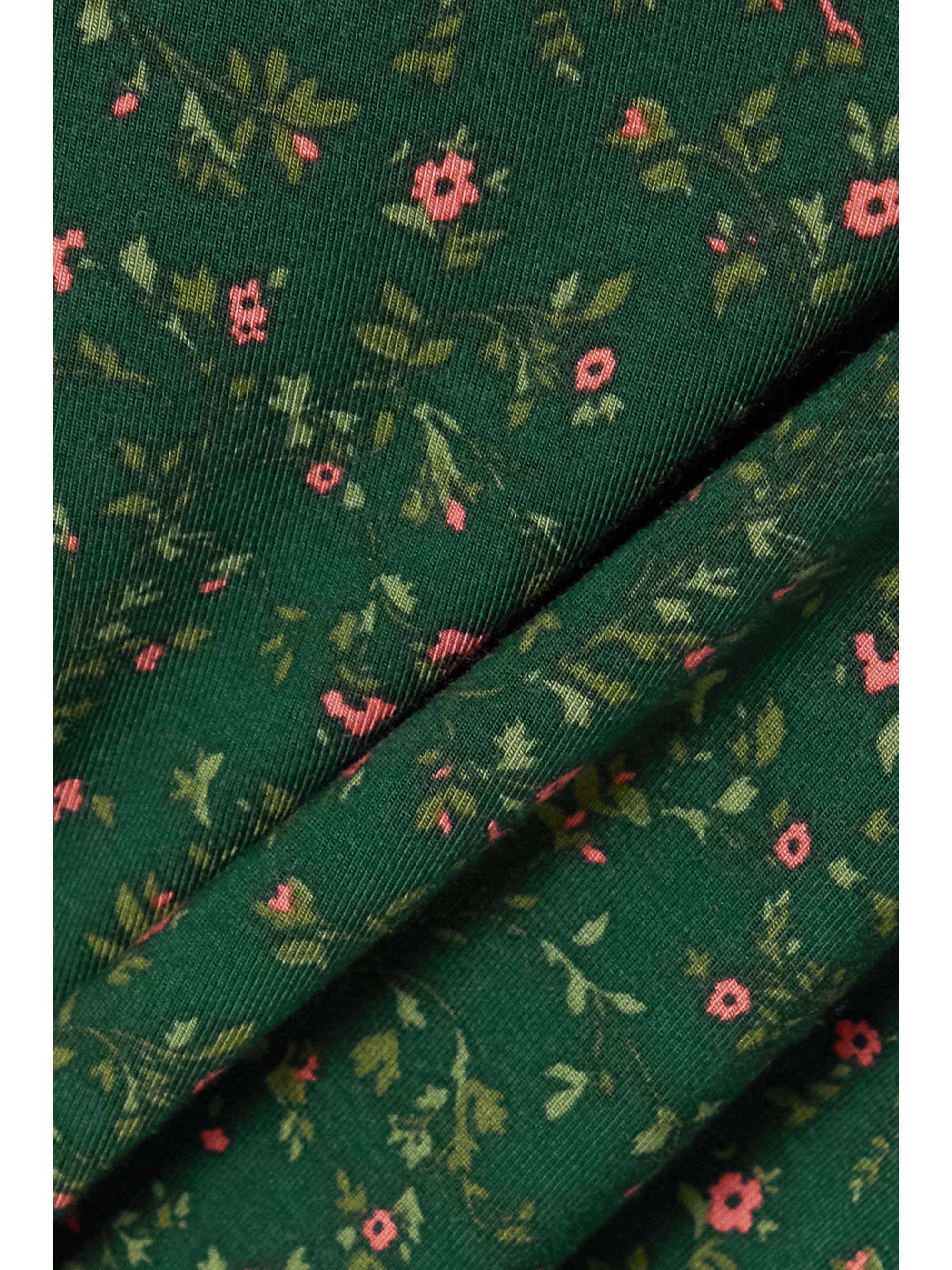 REFORMATION + NET SUSTAIN Anjeline ruffled floral-print stretch-TENCEL Lyocell mini dress