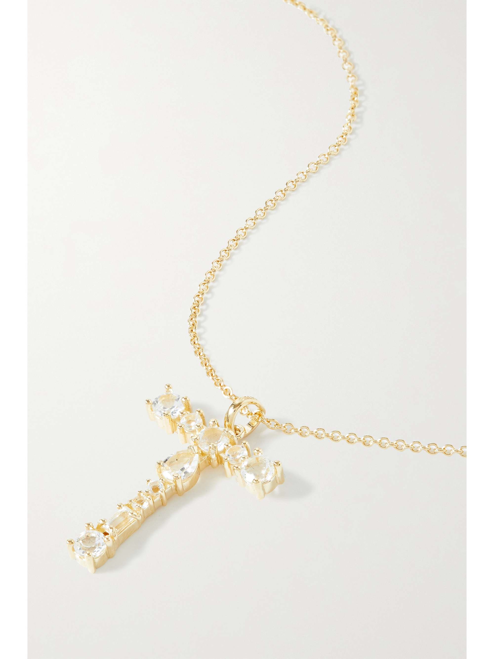 STONE AND STRAND XL Glacier gold topaz necklace