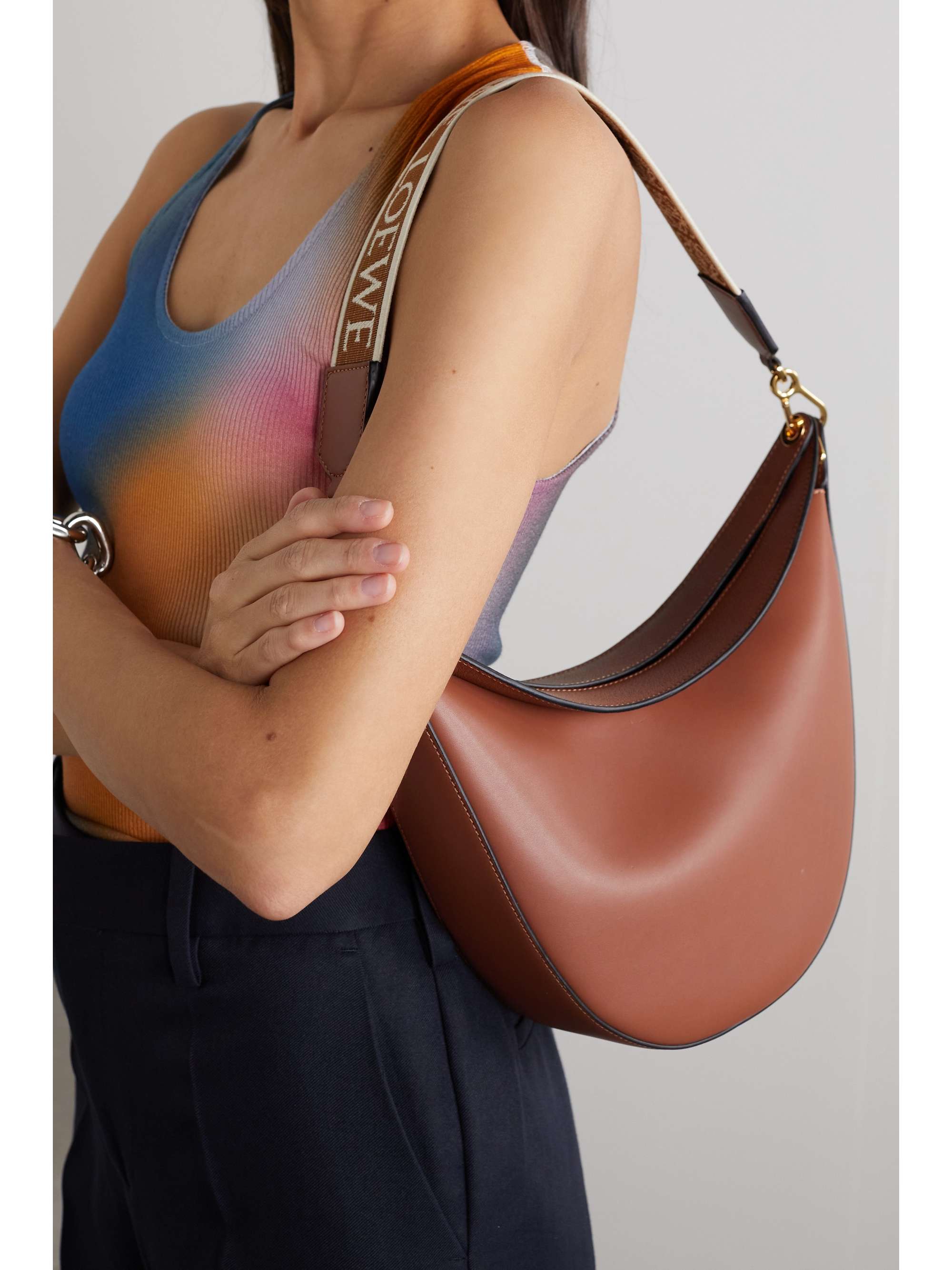 Loewe Luna Leather Shoulder Bag