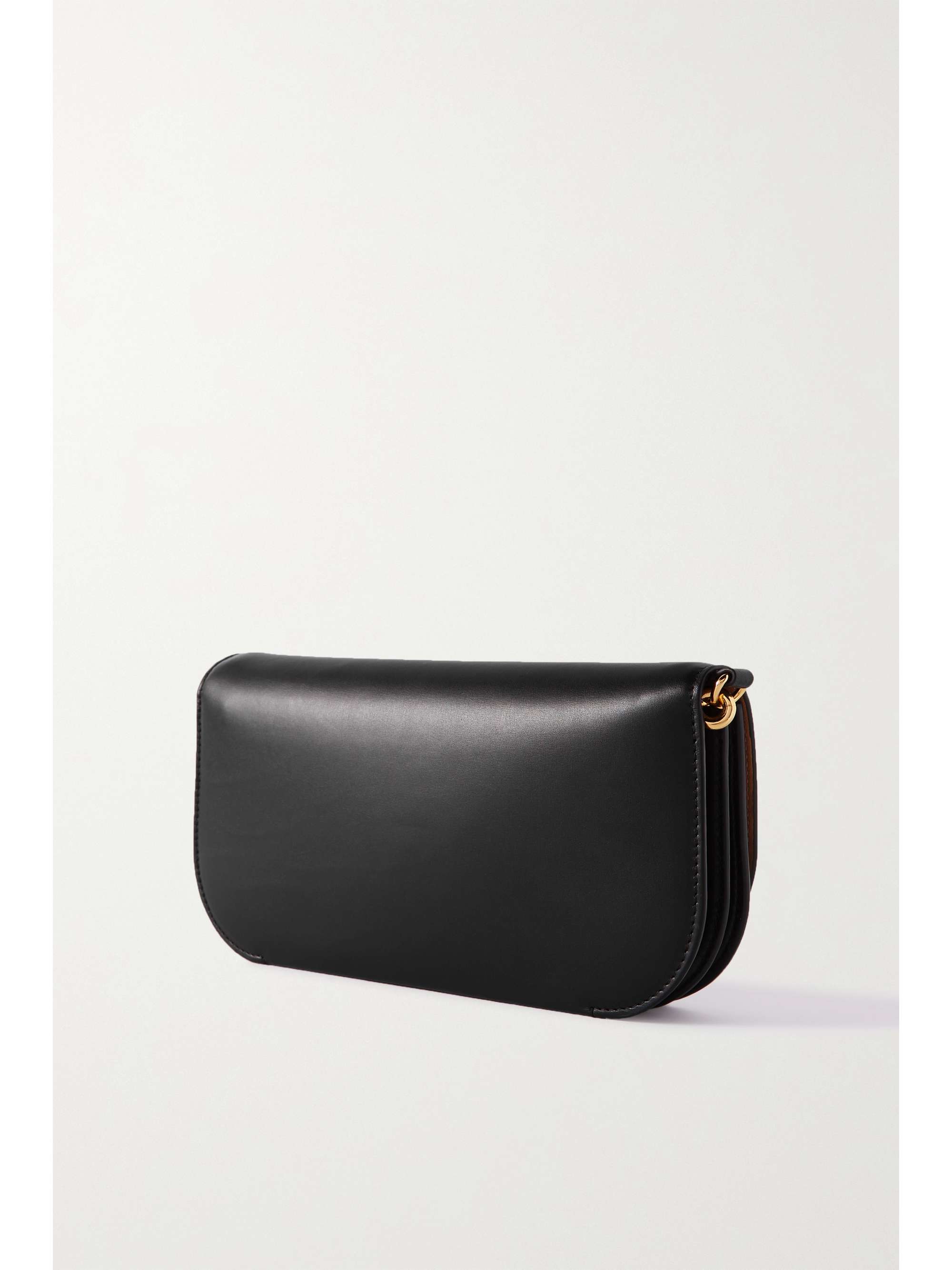LOEWE Goya chain-embellished leather clutch