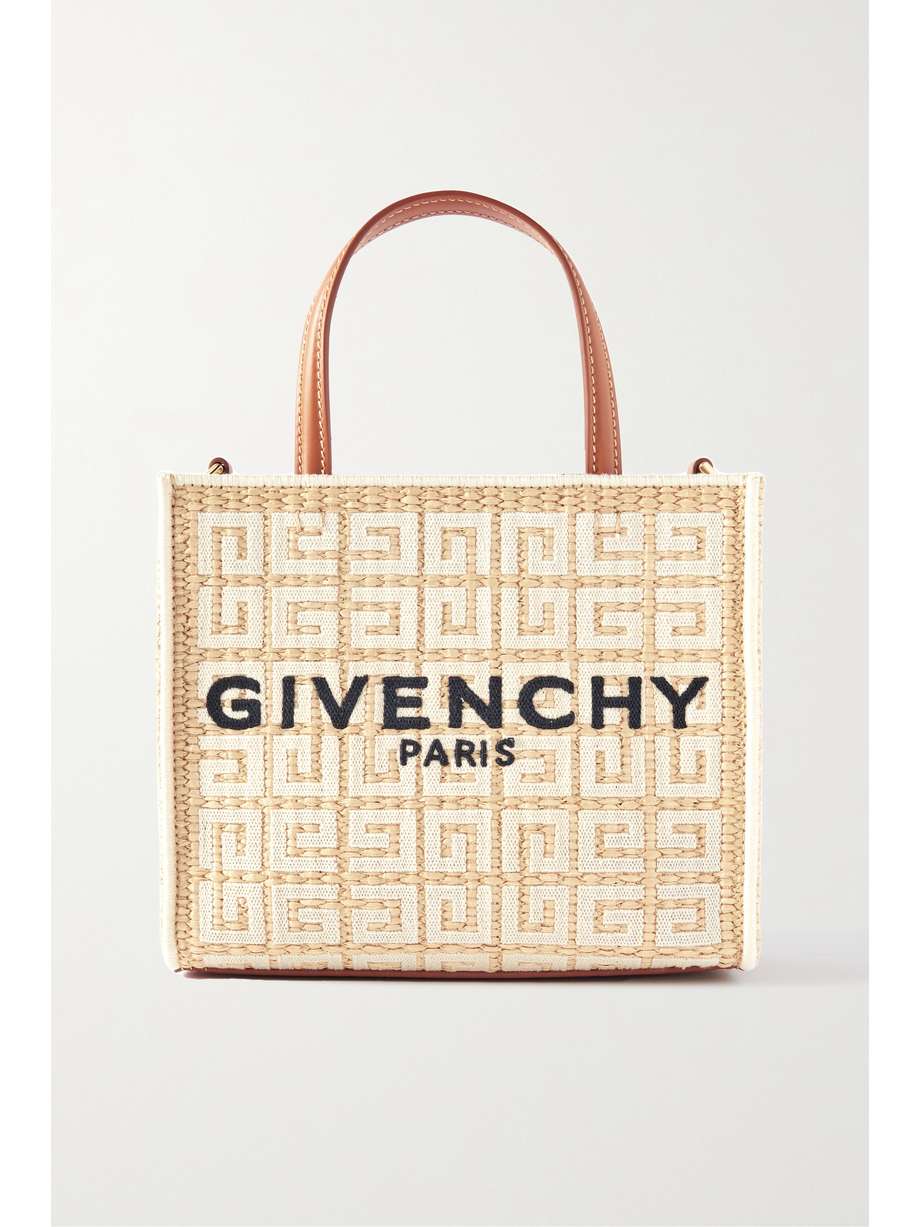 Jacquard Raffia Tote