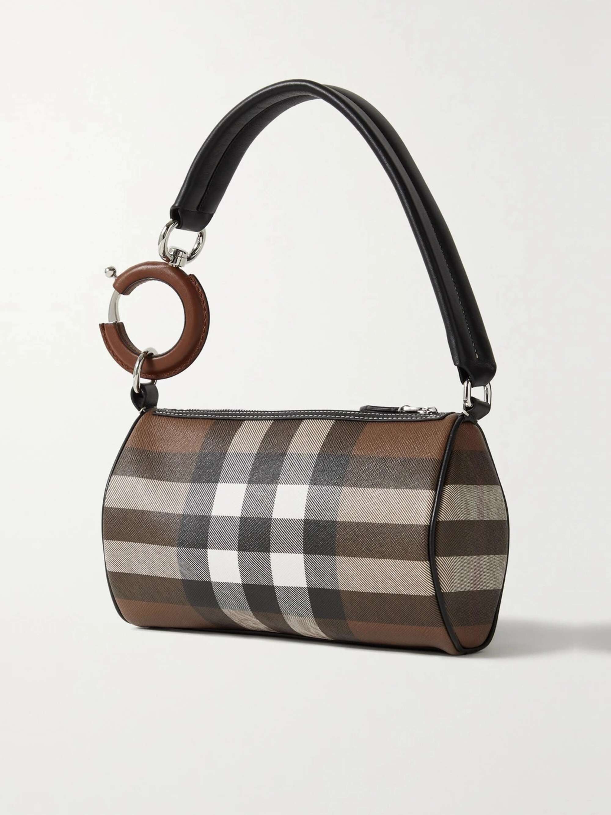 Burberry's Burberry House Check Handle Bag - Brown Handle Bags