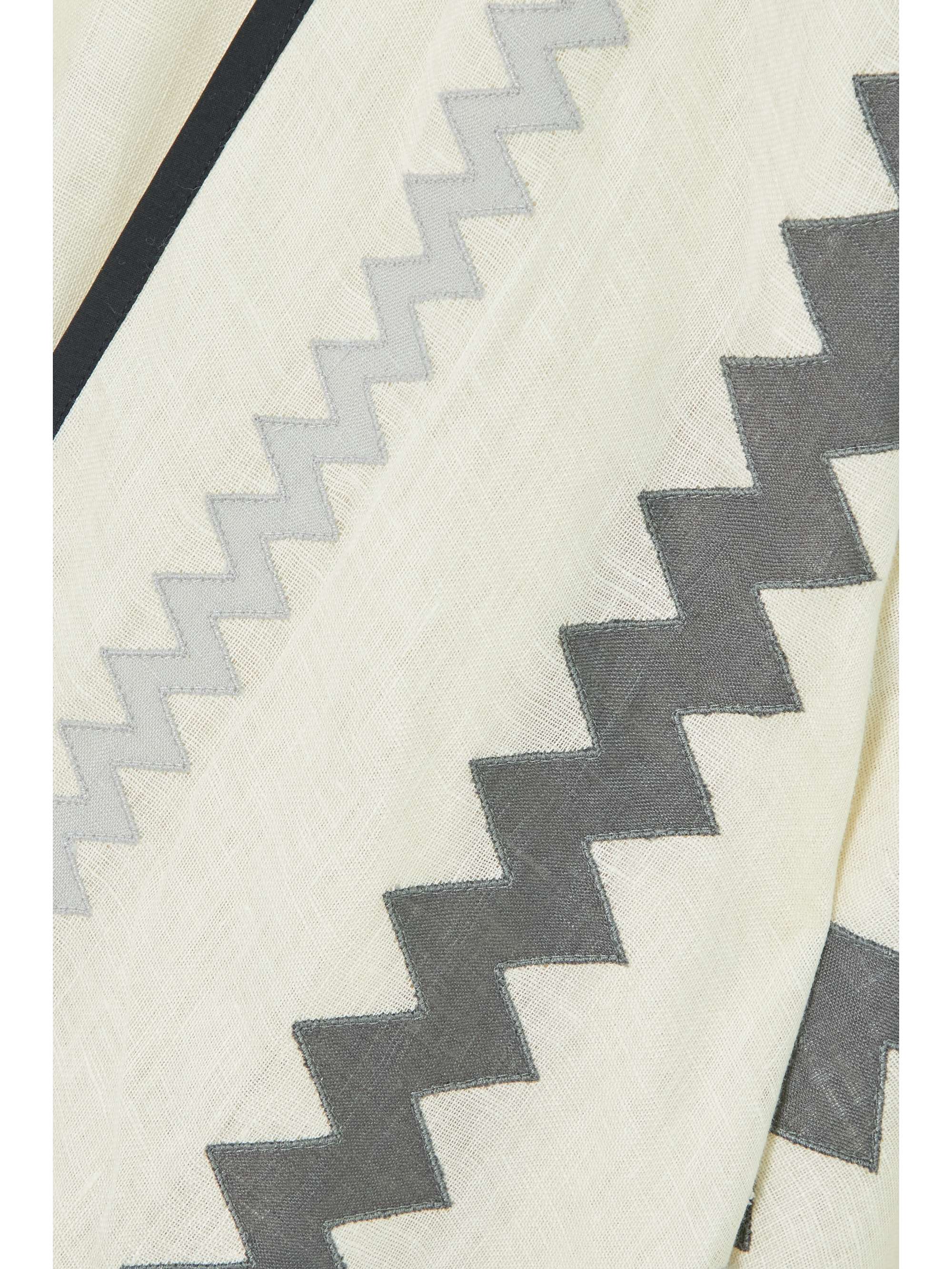 VITA KIN Ola appliquéd linen cape