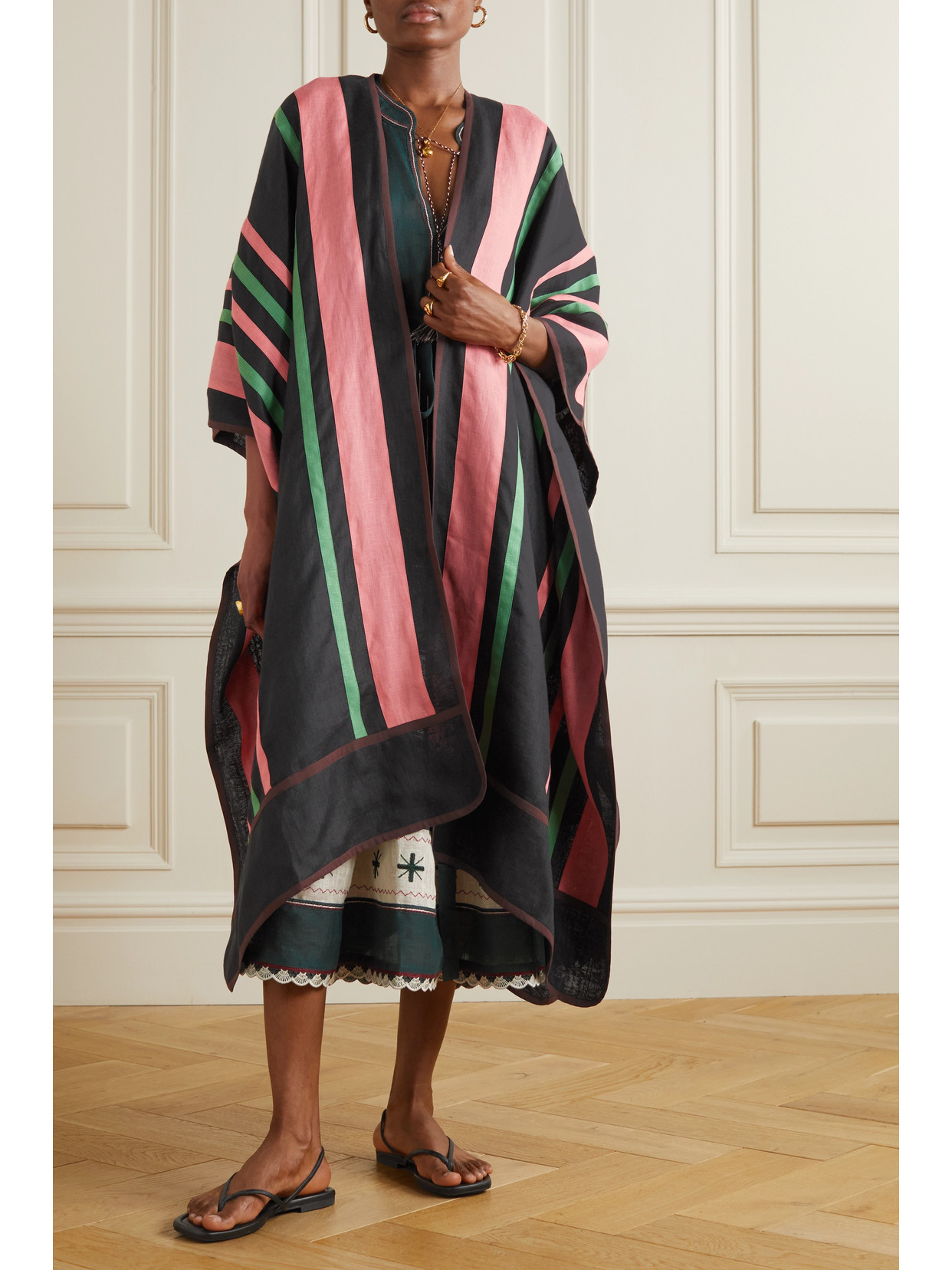 Ola Striped Cape