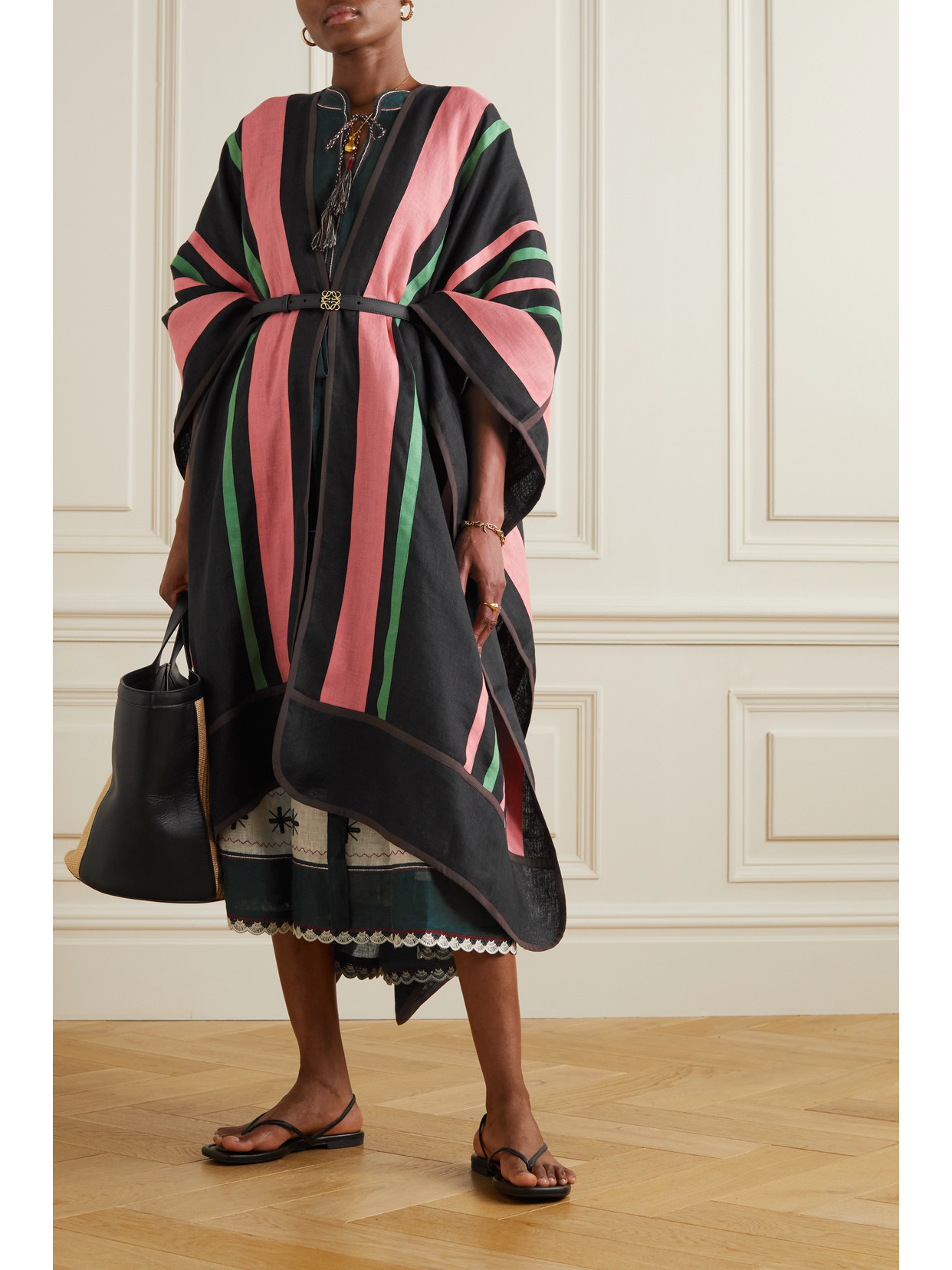 Ola Striped Cape