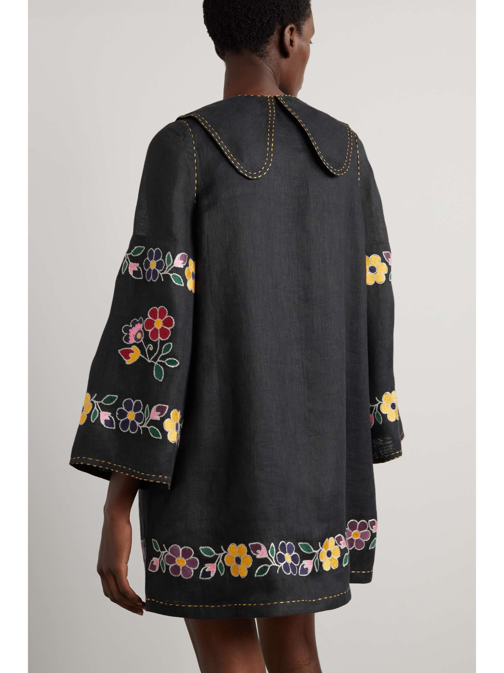 VITA KIN Corsica Minikleid aus Leinen mit Stickereien