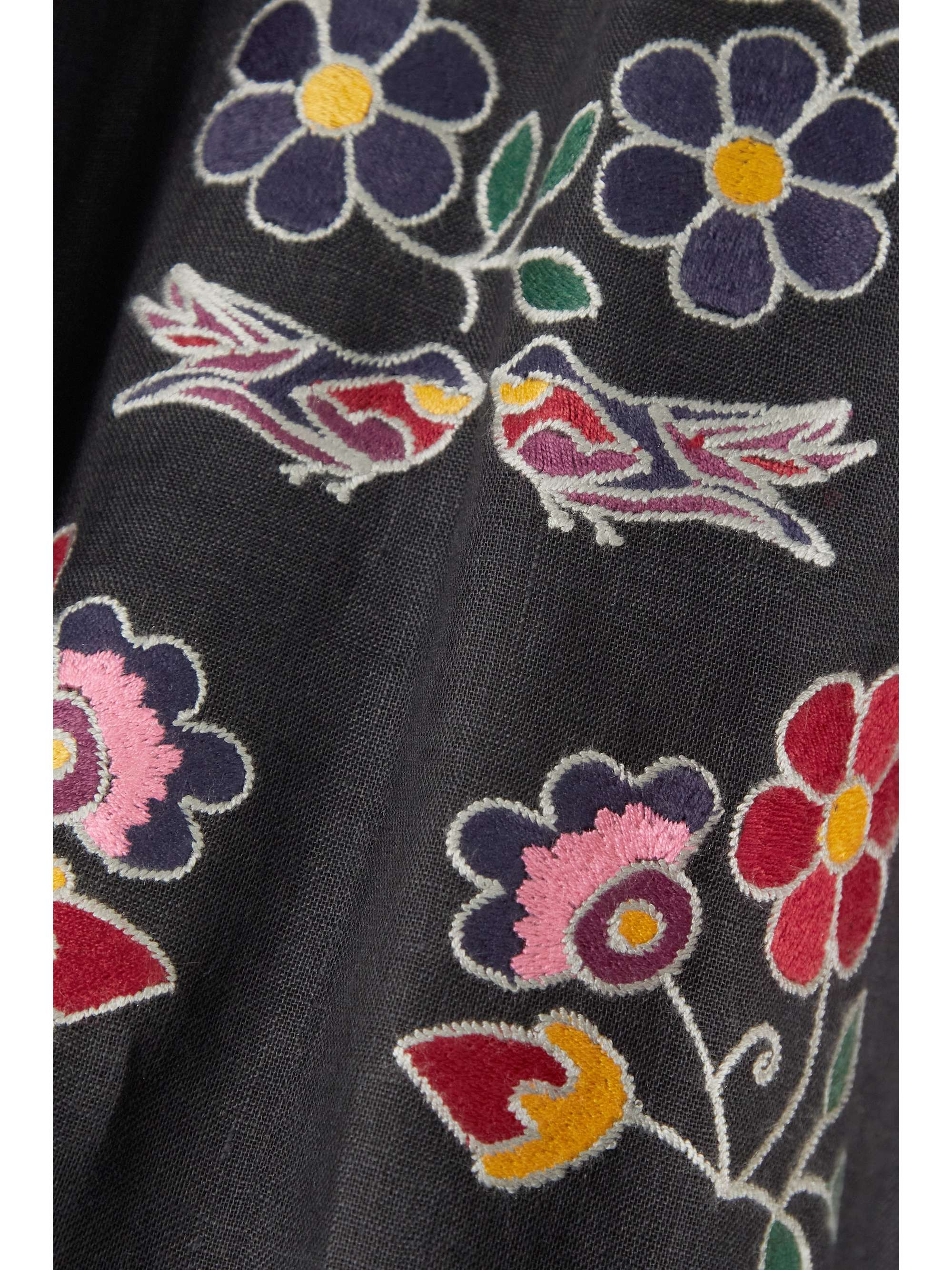 VITA KIN Corsica Minikleid aus Leinen mit Stickereien