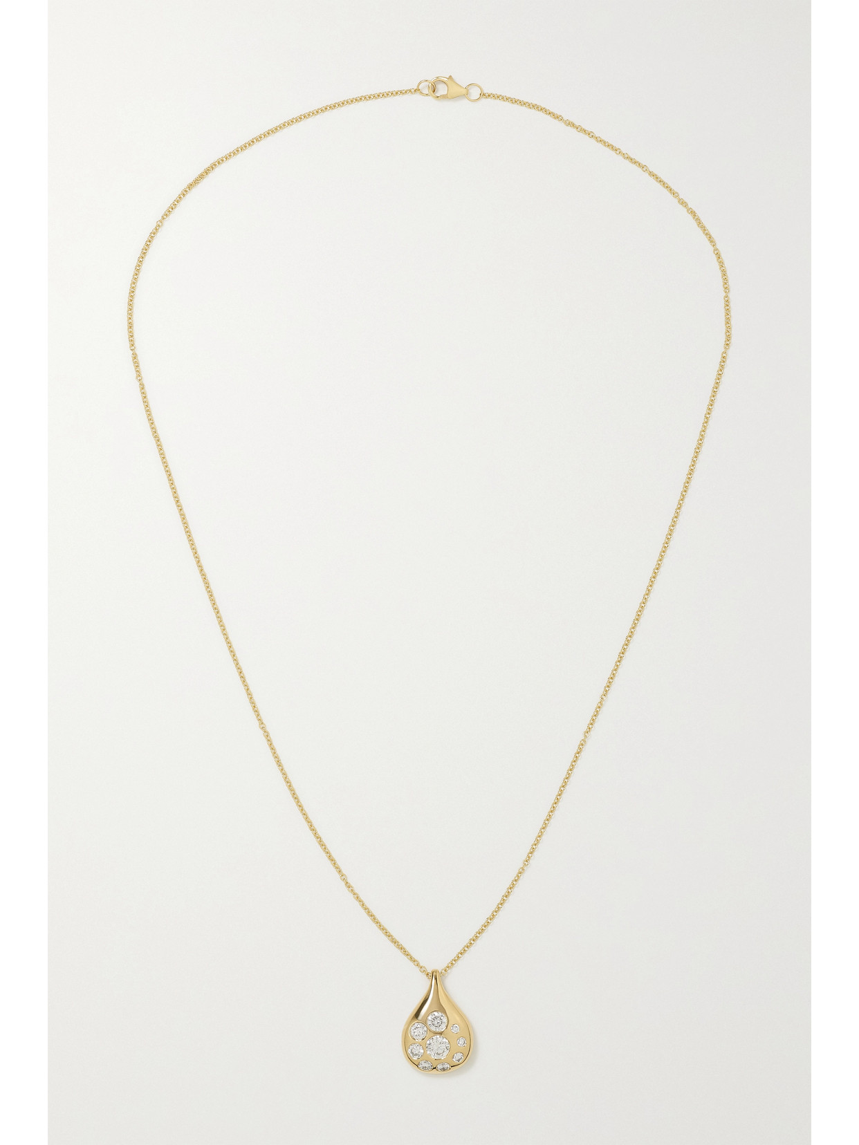 Brent Neale Petal Medium 18-karat Gold Diamond Necklace