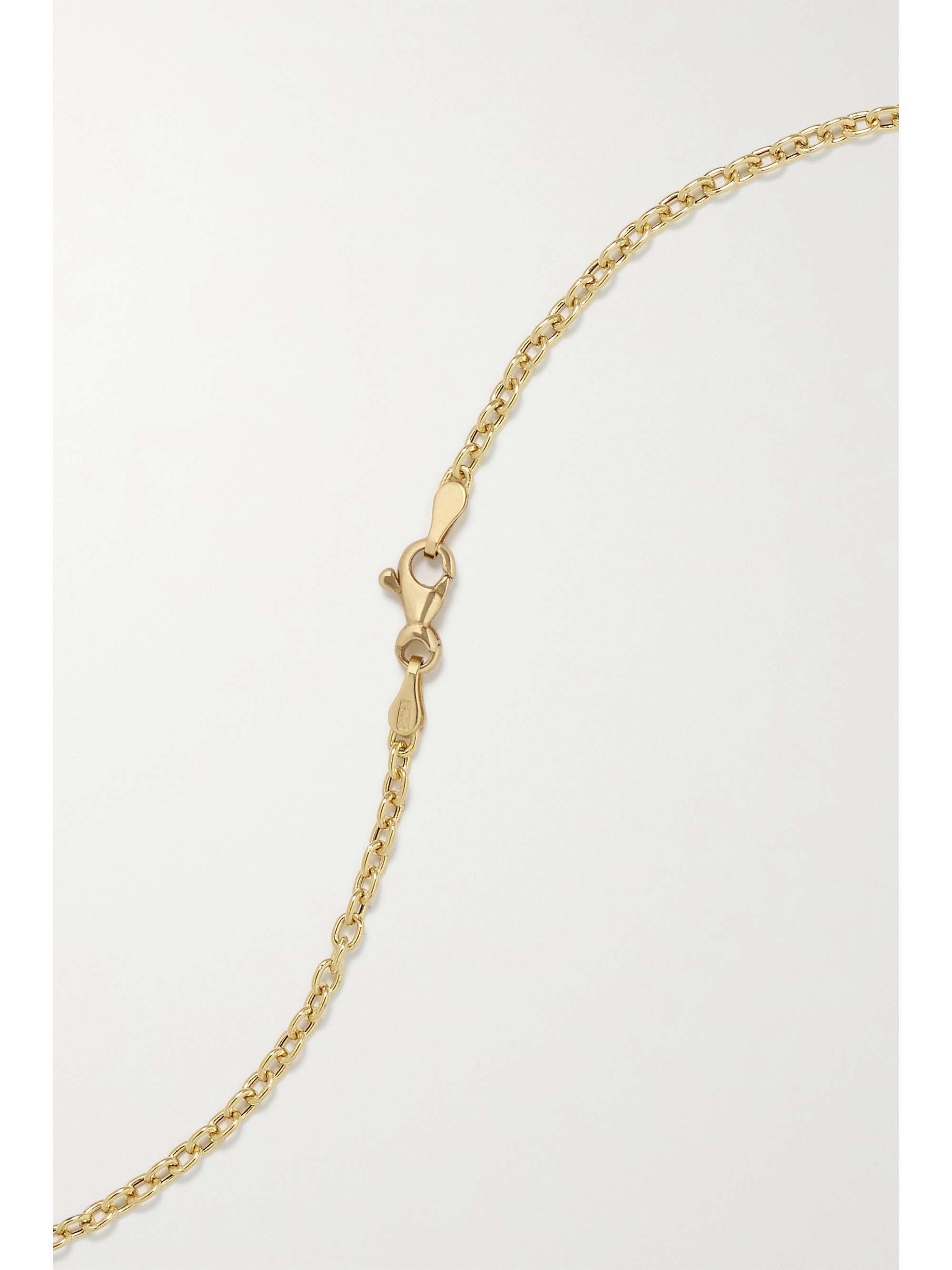 BRENT NEALE Hamsa 18-karat gold multi-stone necklace