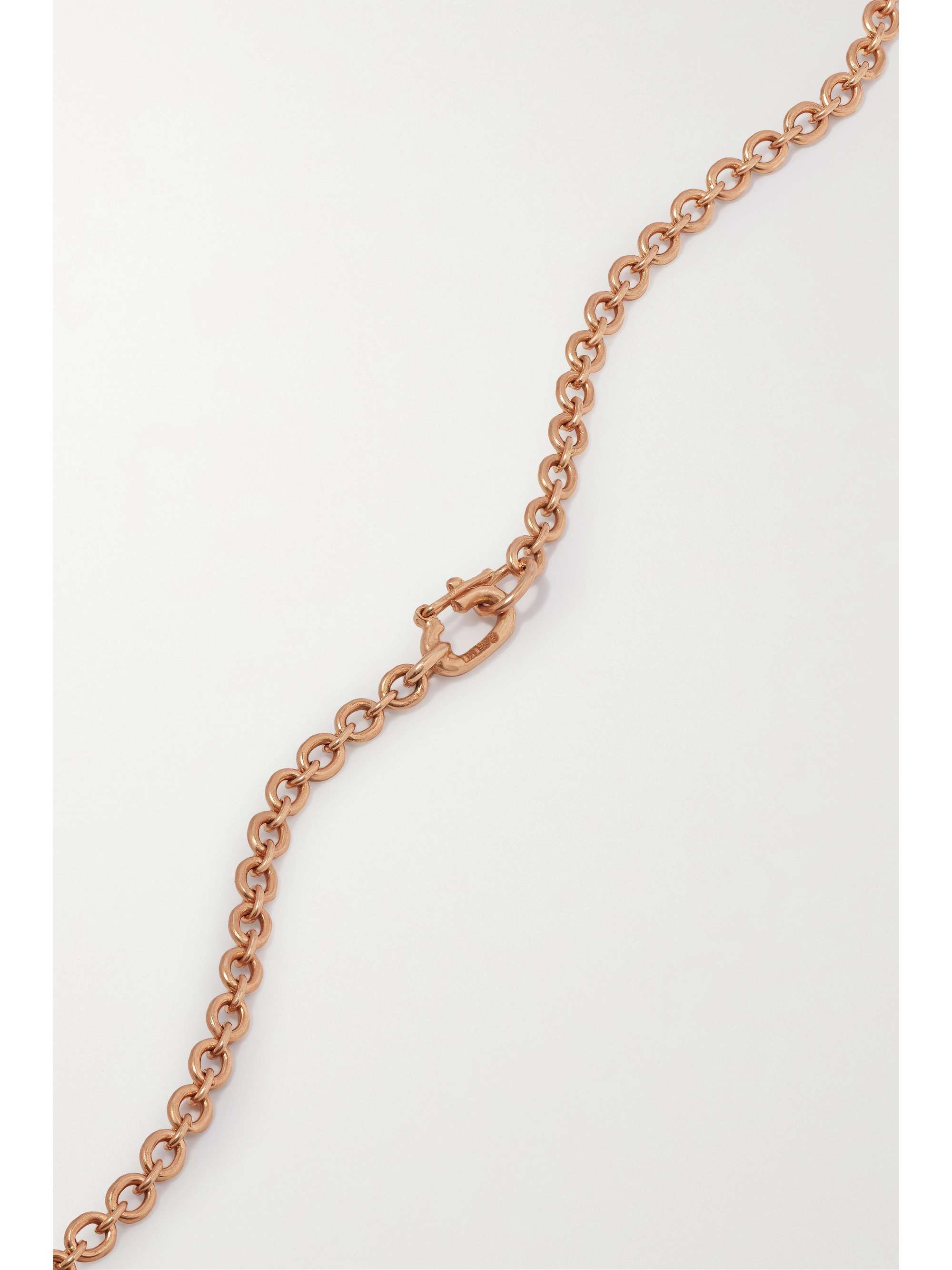 IRENE NEUWIRTH Tropical Flower 18-karat rose gold, opal and tourmaline necklace