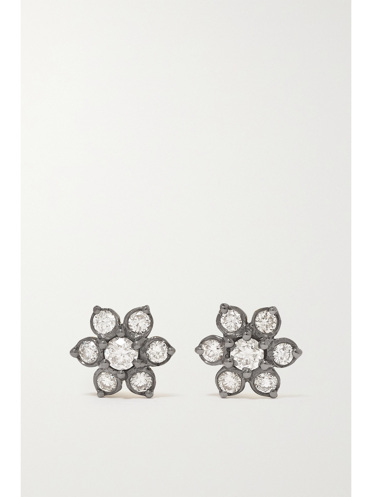 Larkspur & Hawk - Estrela Rhodium-dipped Diamond Earrings - Gold 22 Awaiting product image
