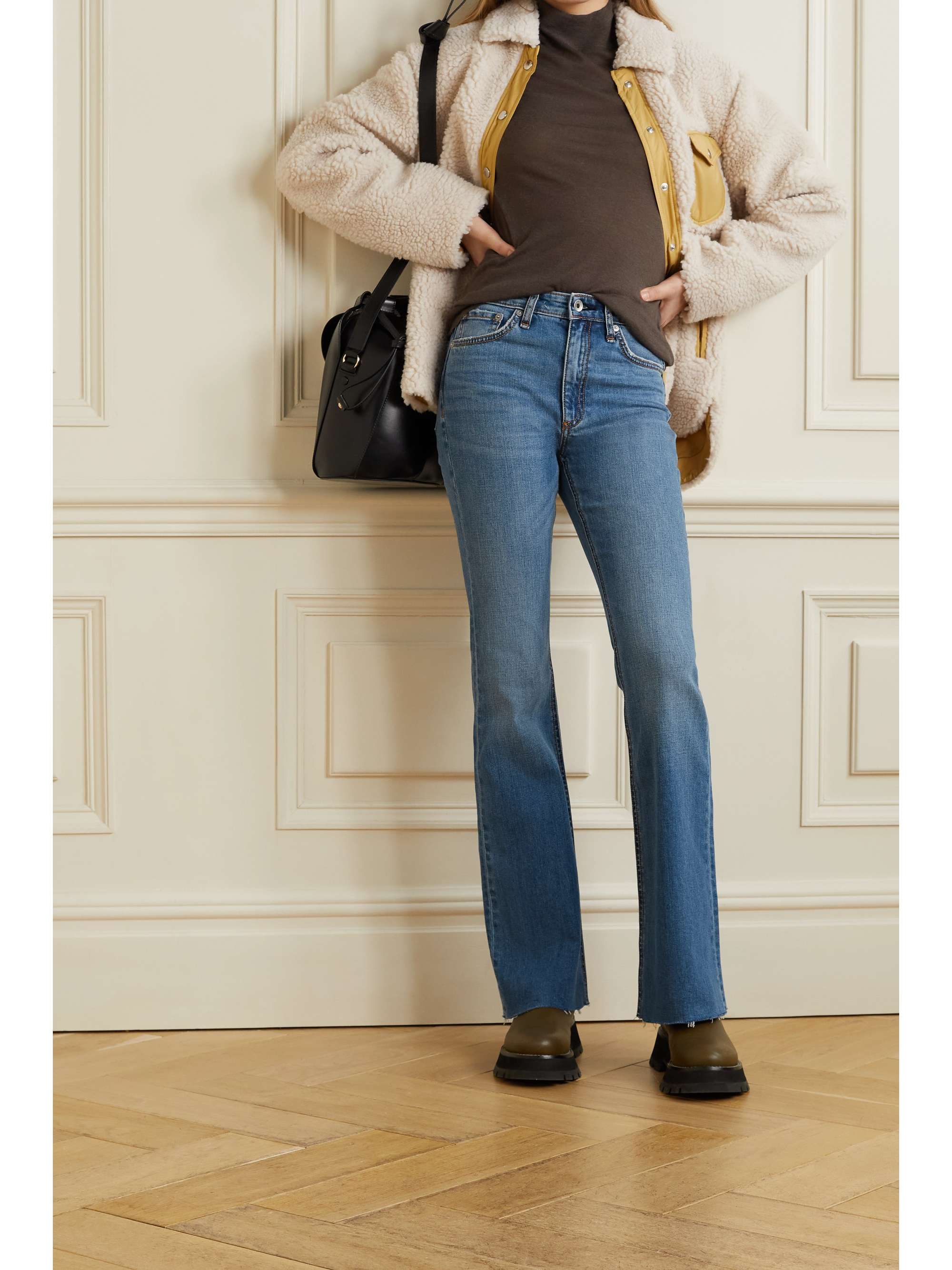 Mid denim Nina high-rise flared jeans | RAG & BONE | NET-A-PORTER